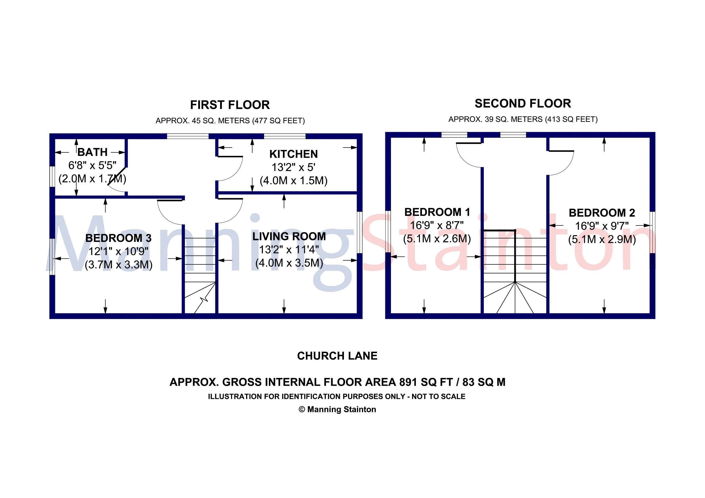 3 bed flat to rent in Church Lane, Crossgates, Leeds, West Yorkshire
