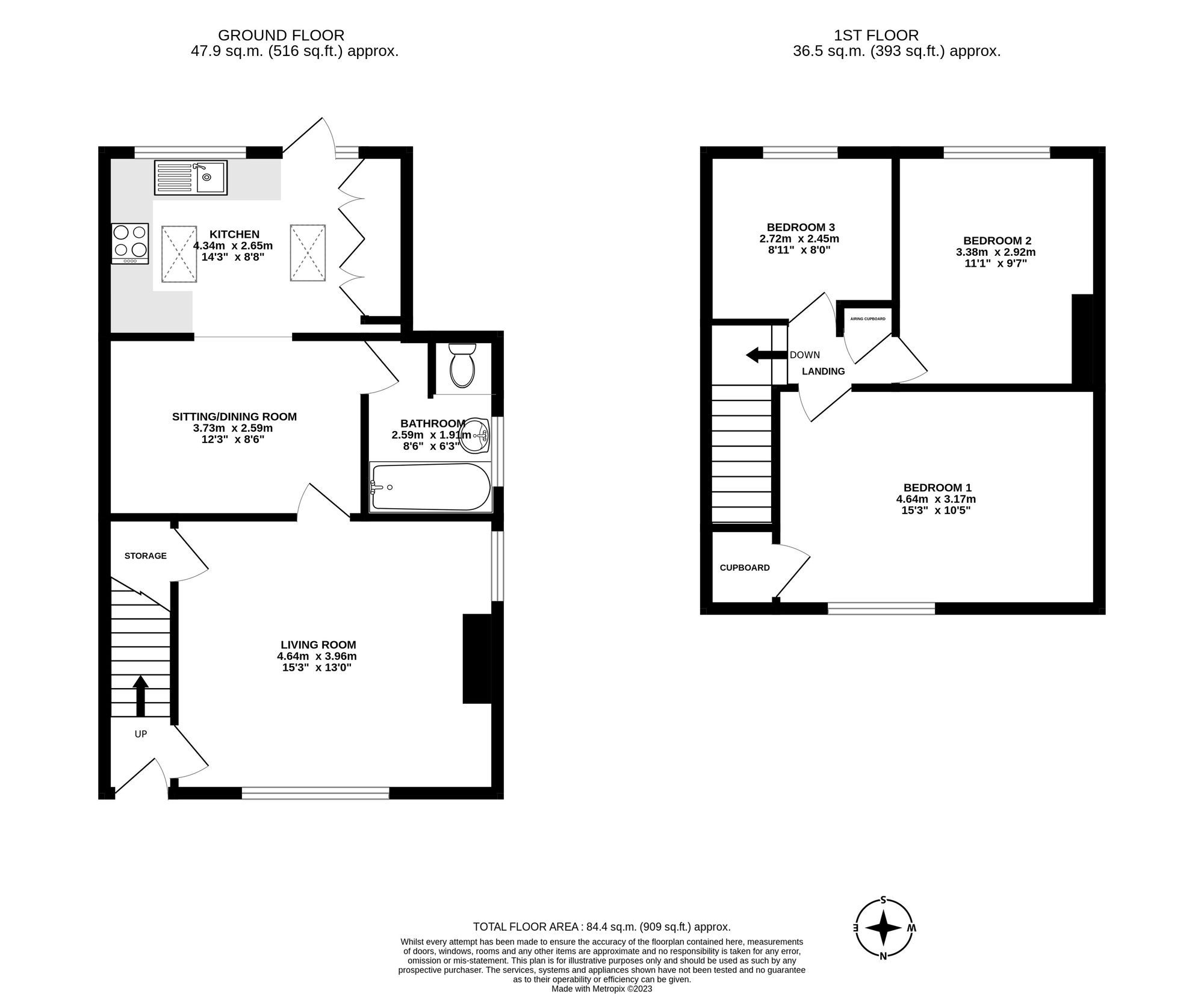 3 bed semidetached house for sale in Sackville Gardens, East Grinstead