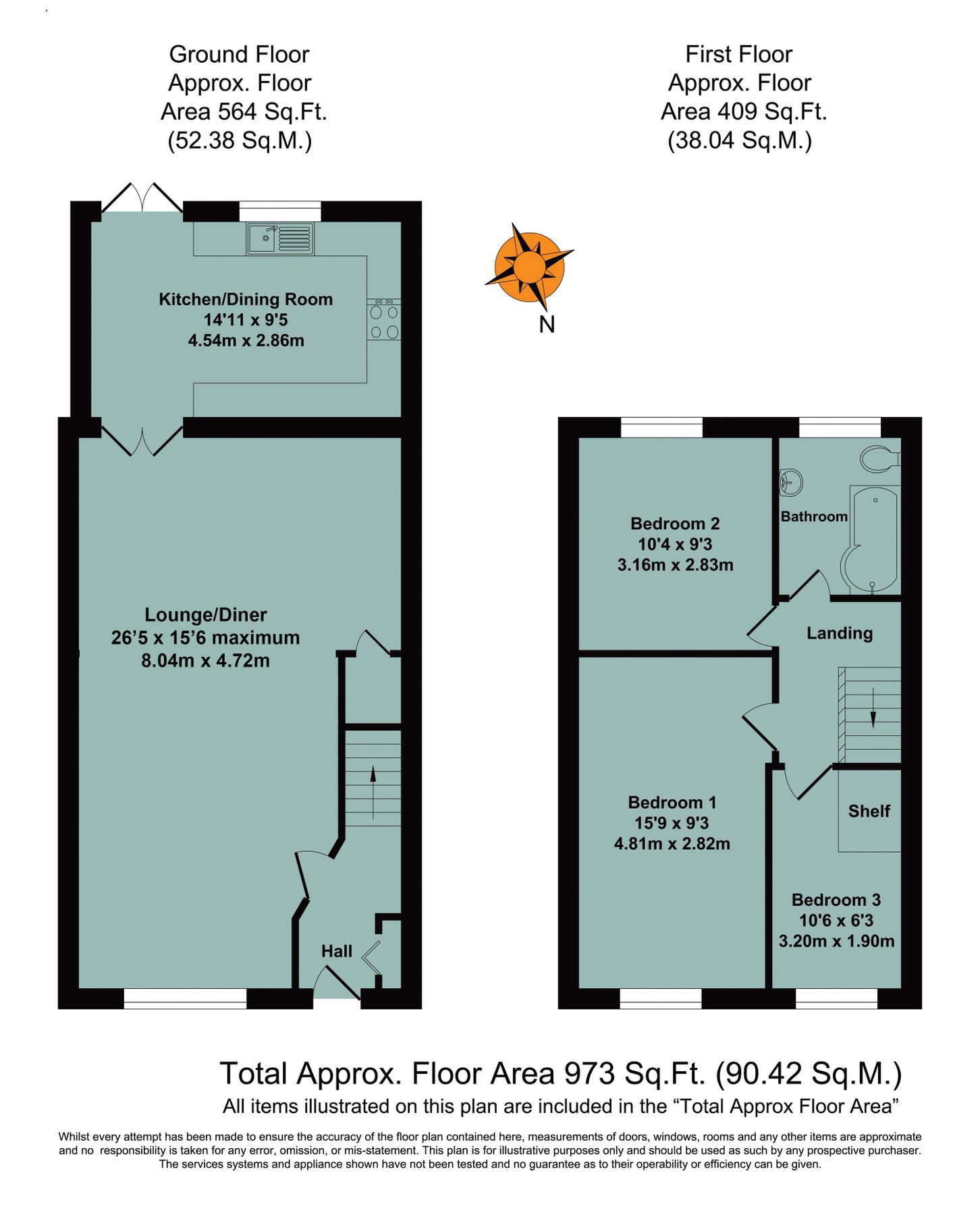 3 bed terraced house for sale in Newnham Green, Crowmarsh Gifford