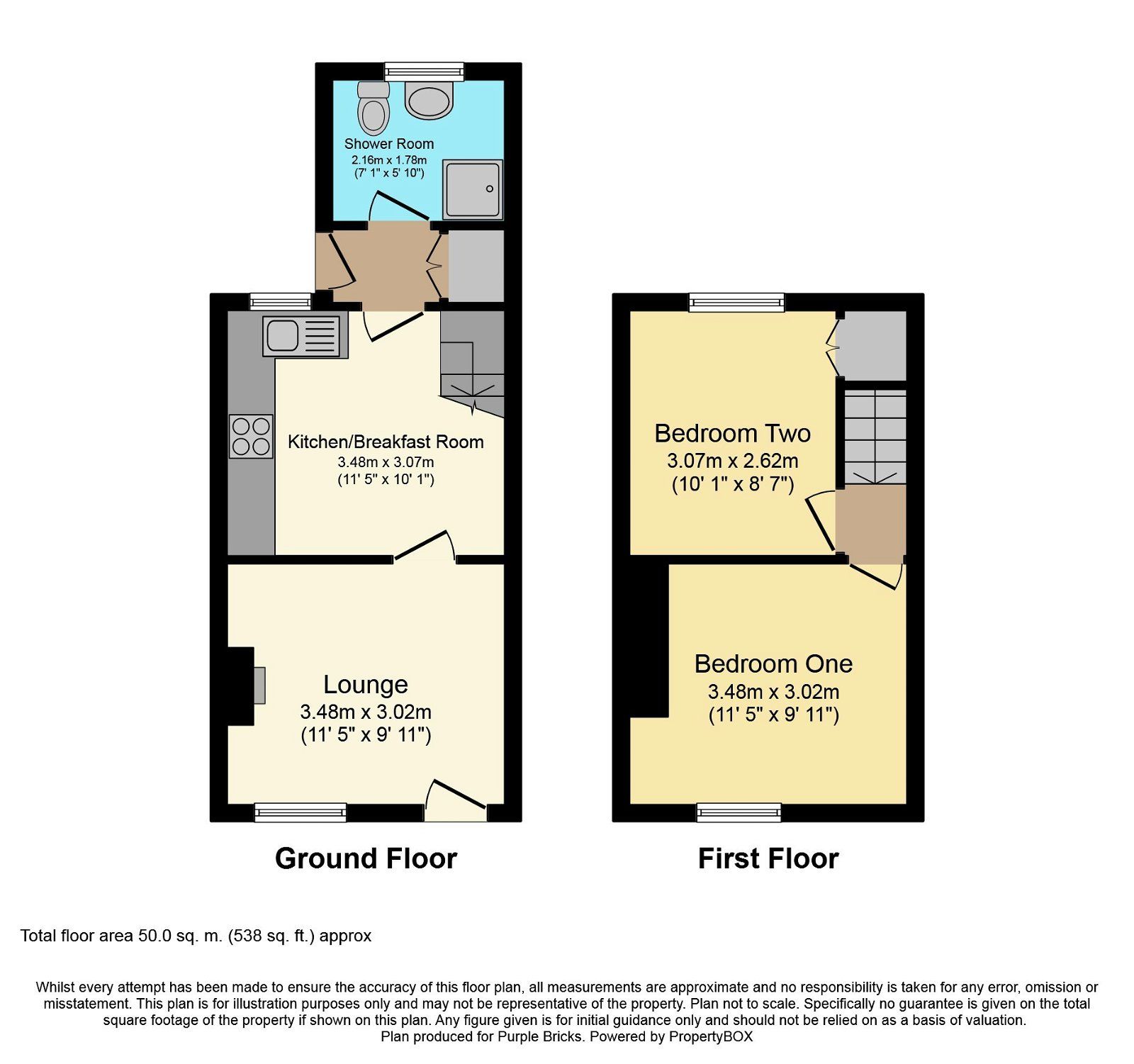 2 bed end terrace house for sale in Franche Road, Franche