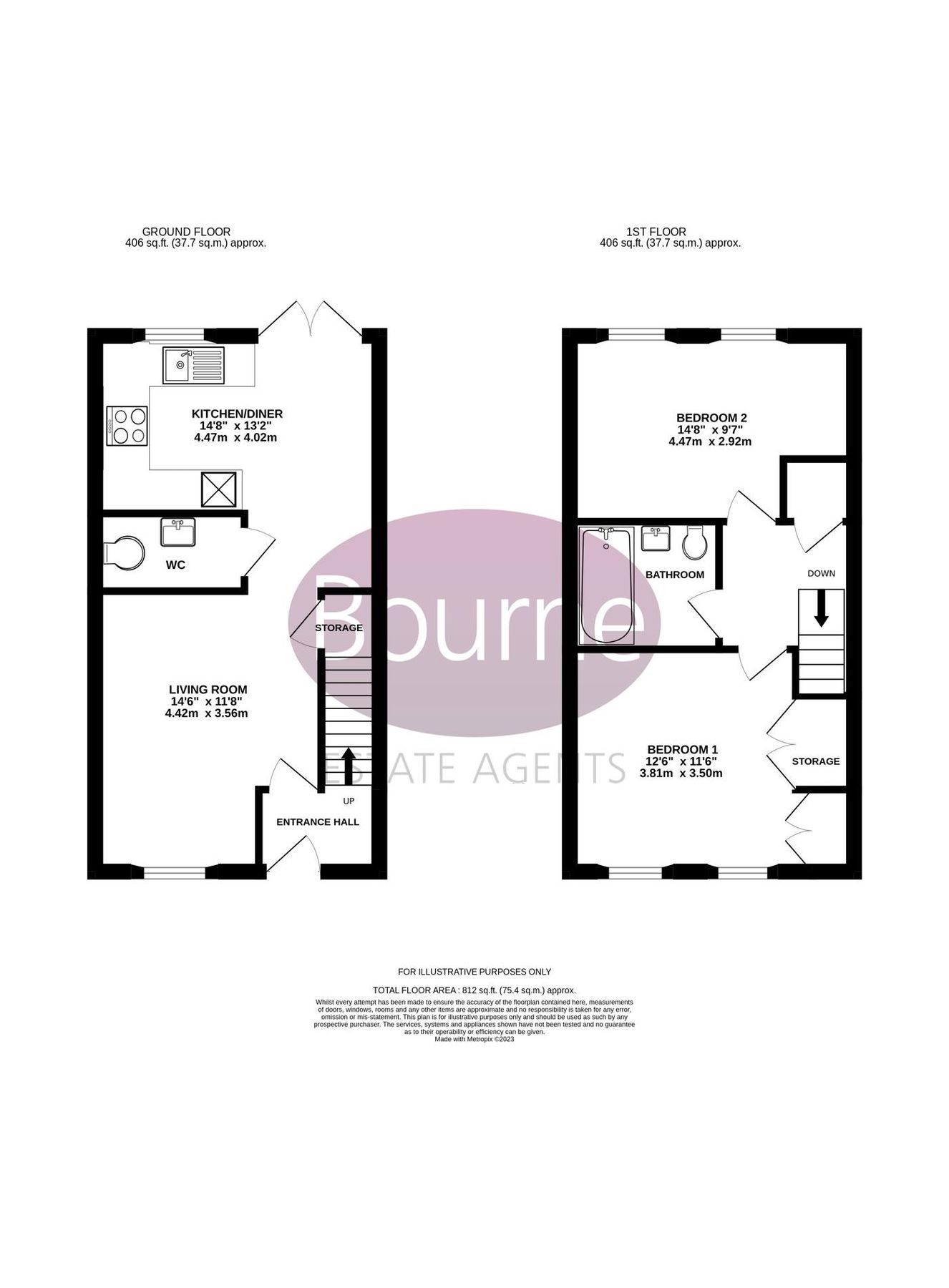 2 bed terraced house to rent in Challenger Place, Bordon, Hampshire