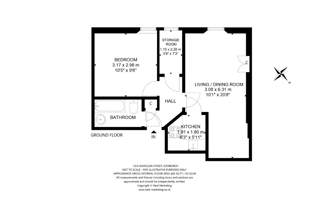 1 bed flat for sale in Wardlaw Street, Edinburgh EH11 Zoopla