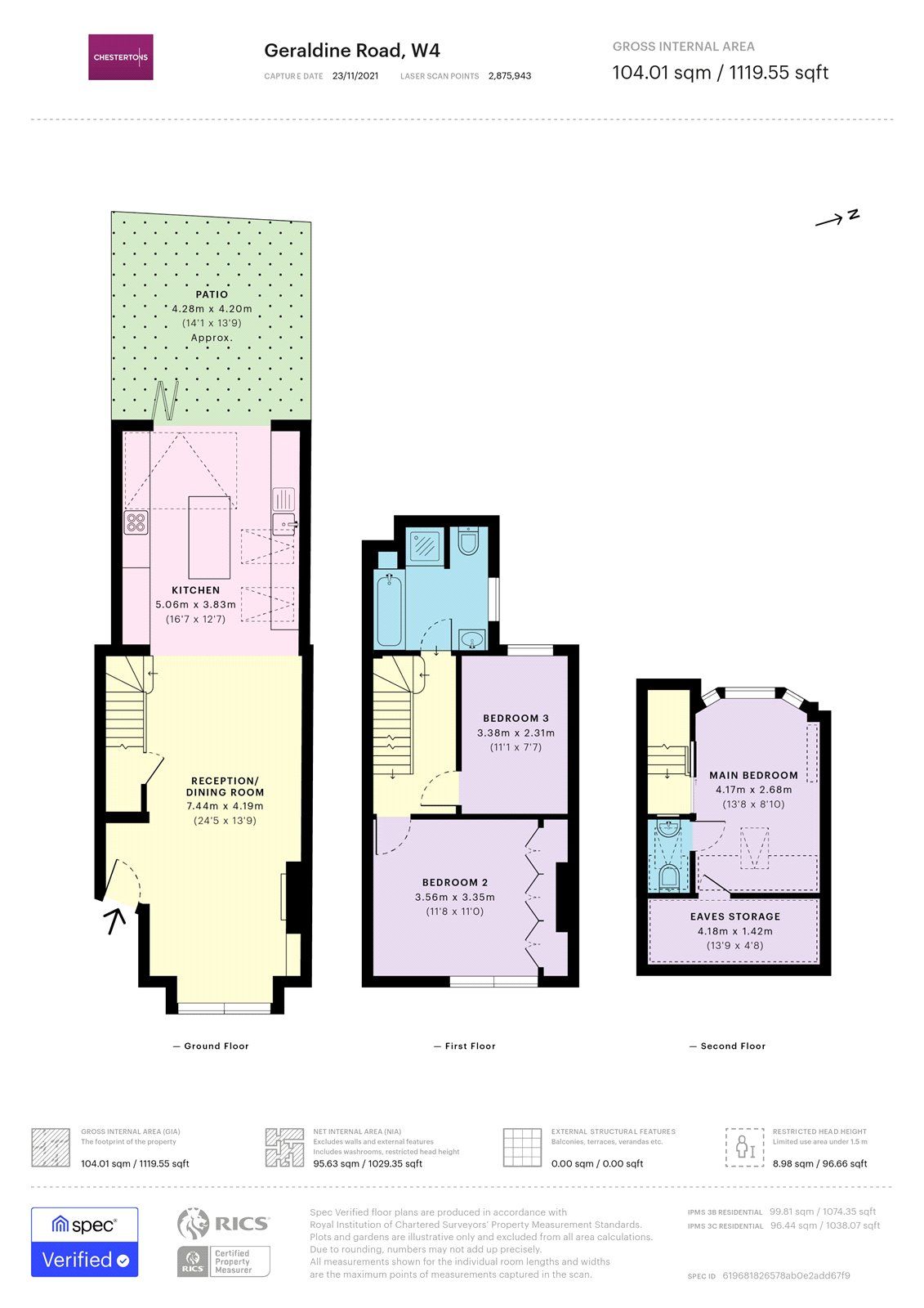 3 bed terraced house for sale in Geraldine Road, Chiswick, London W4