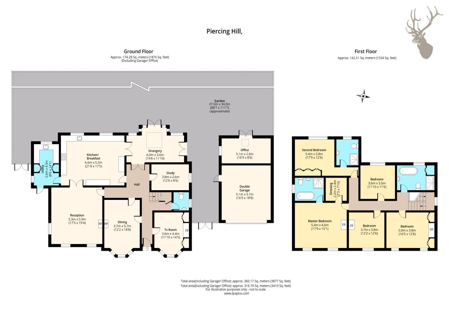 5 bed detached house for sale in Piercing Hill, Theydon Bois, Epping