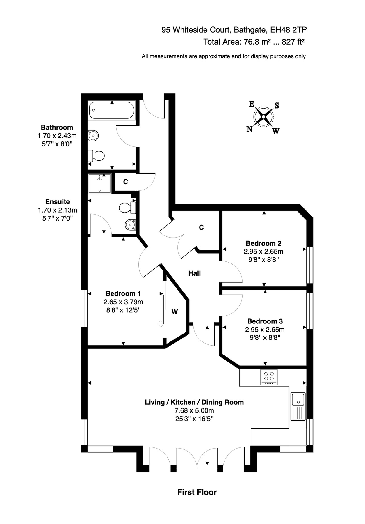 3 bed flat for sale in Whiteside Court, Bathgate EH48 Zoopla