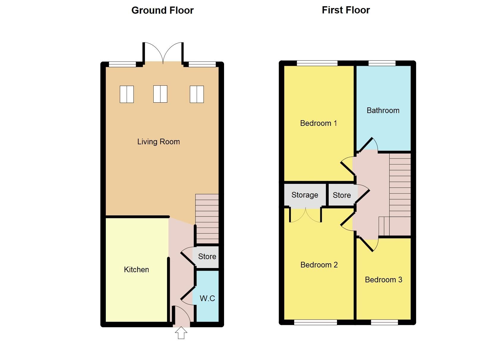 3 bed semidetached house for sale in Weaver Close, Copperwells