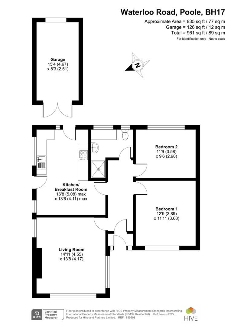 2 bed bungalow for sale in Waterloo Road, Poole BH17 Zoopla