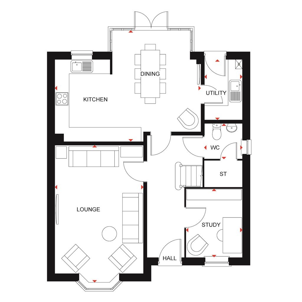 New home, 4 bed detached house for sale in "Holden" at Colney Lane, Cringleford, Norwich NR4