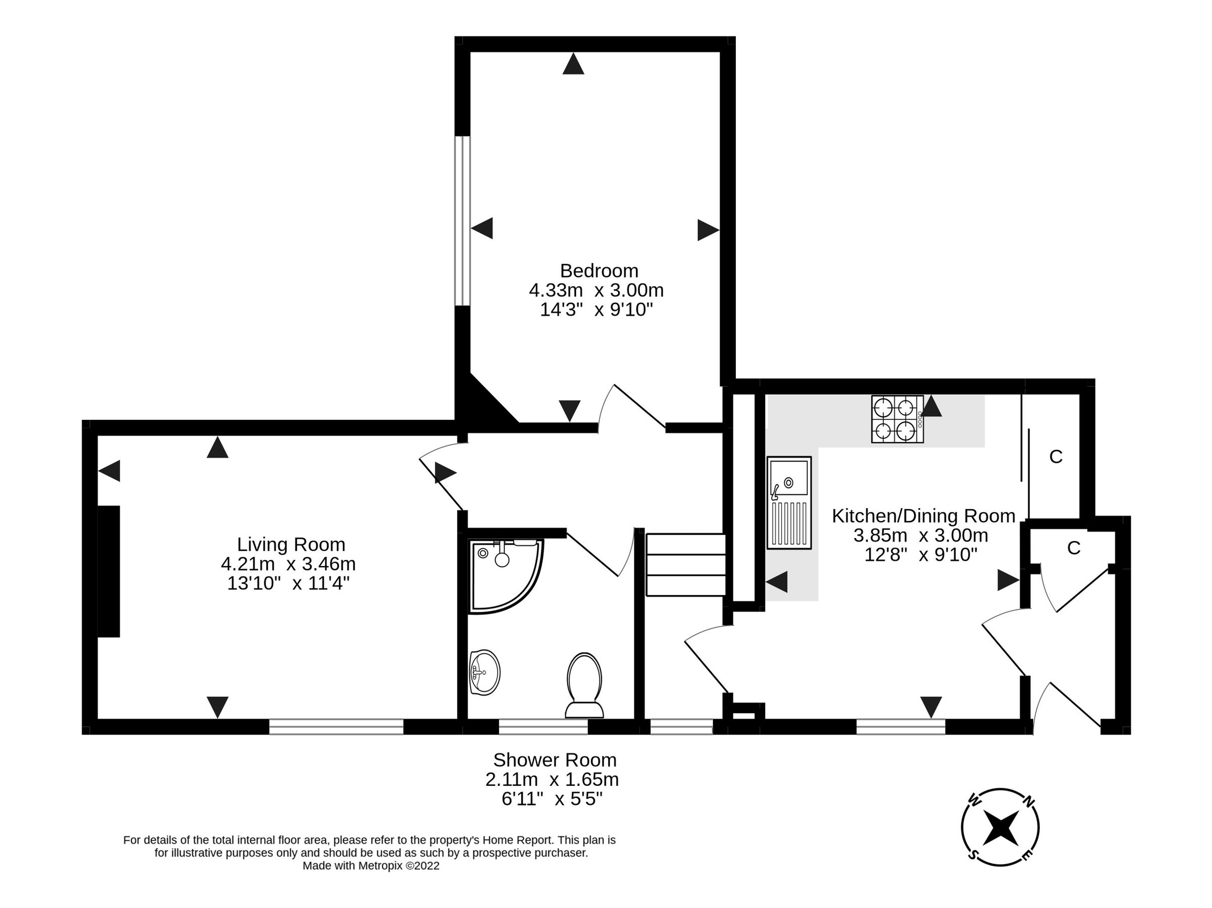1 bed flat for sale in 115B, High Street, Tranent EH33 Zoopla