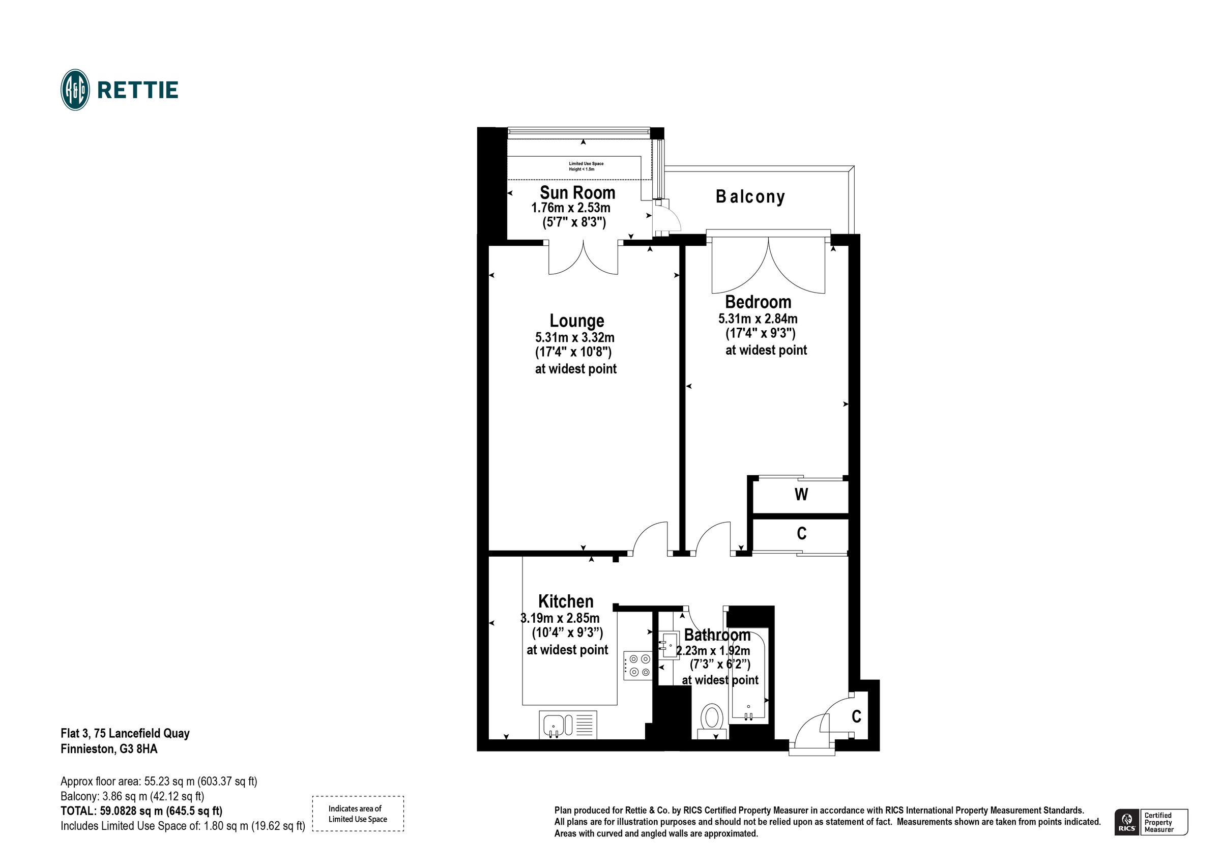 1 bed flat for sale in Lancefield Quay, Glasgow G3 Zoopla
