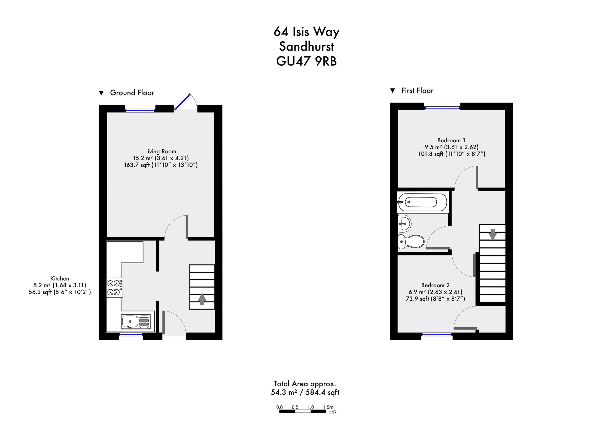 2 bed terraced house for sale in Isis Way, Sandhurst, Berkshire GU47