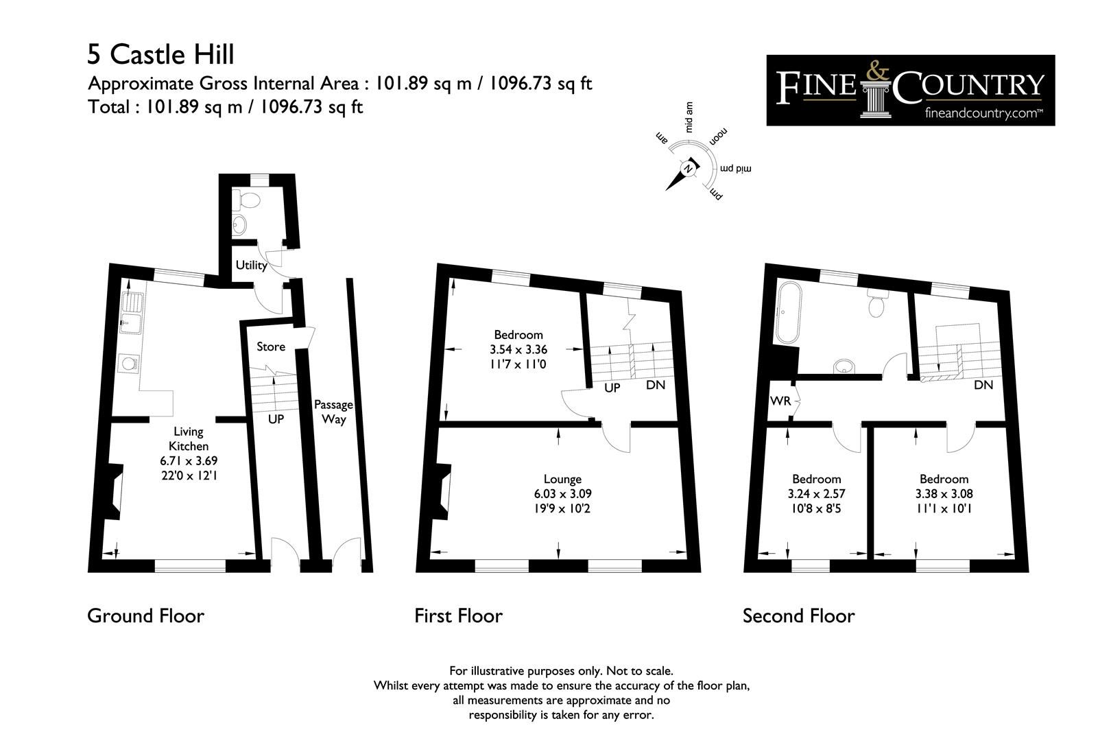 3 bed terraced house for sale in 5 Castle Hill, Lancaster LA1 Zoopla