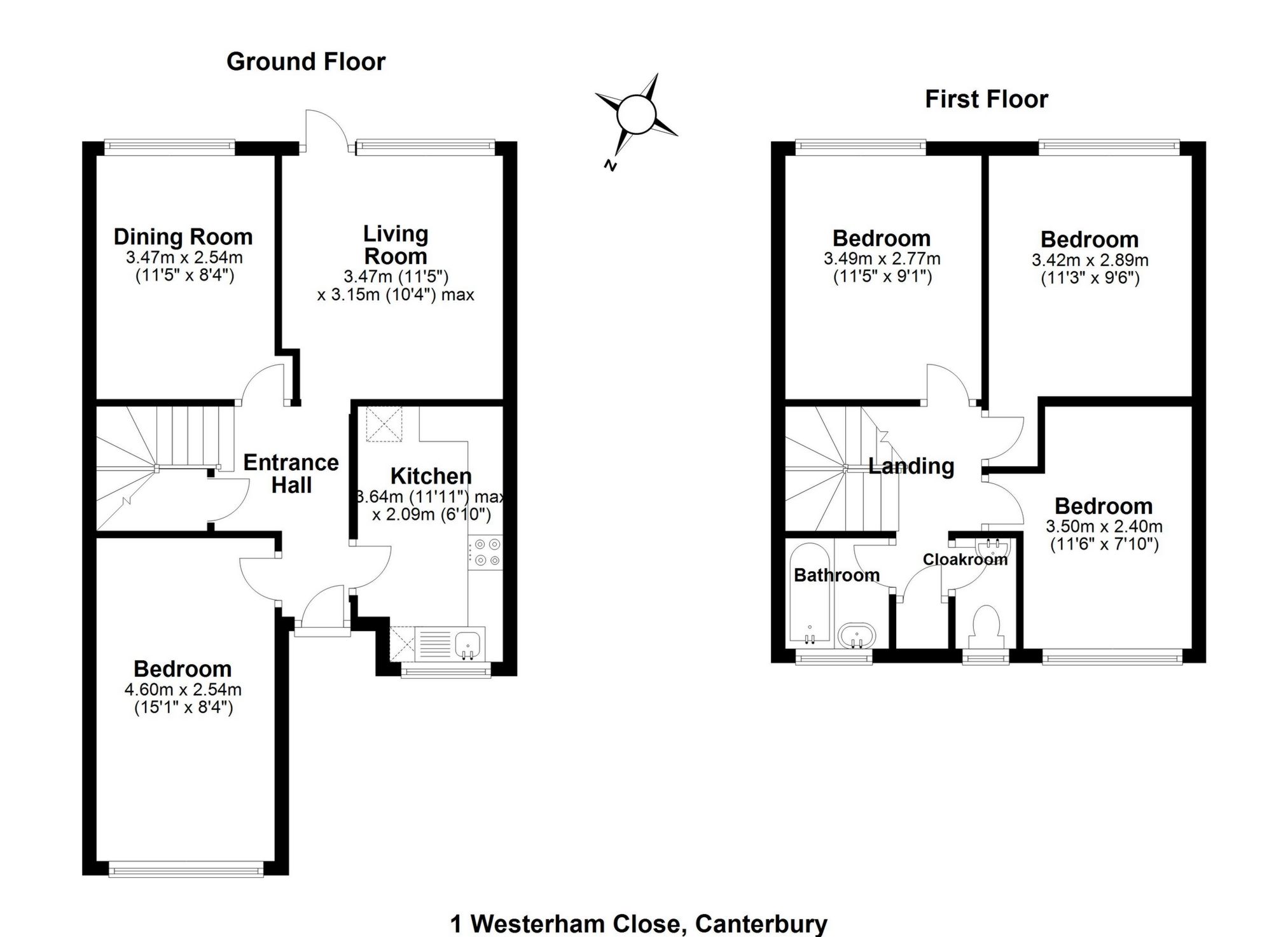 4 bed semidetached house to rent in Westerham Close, Canterbury CT2