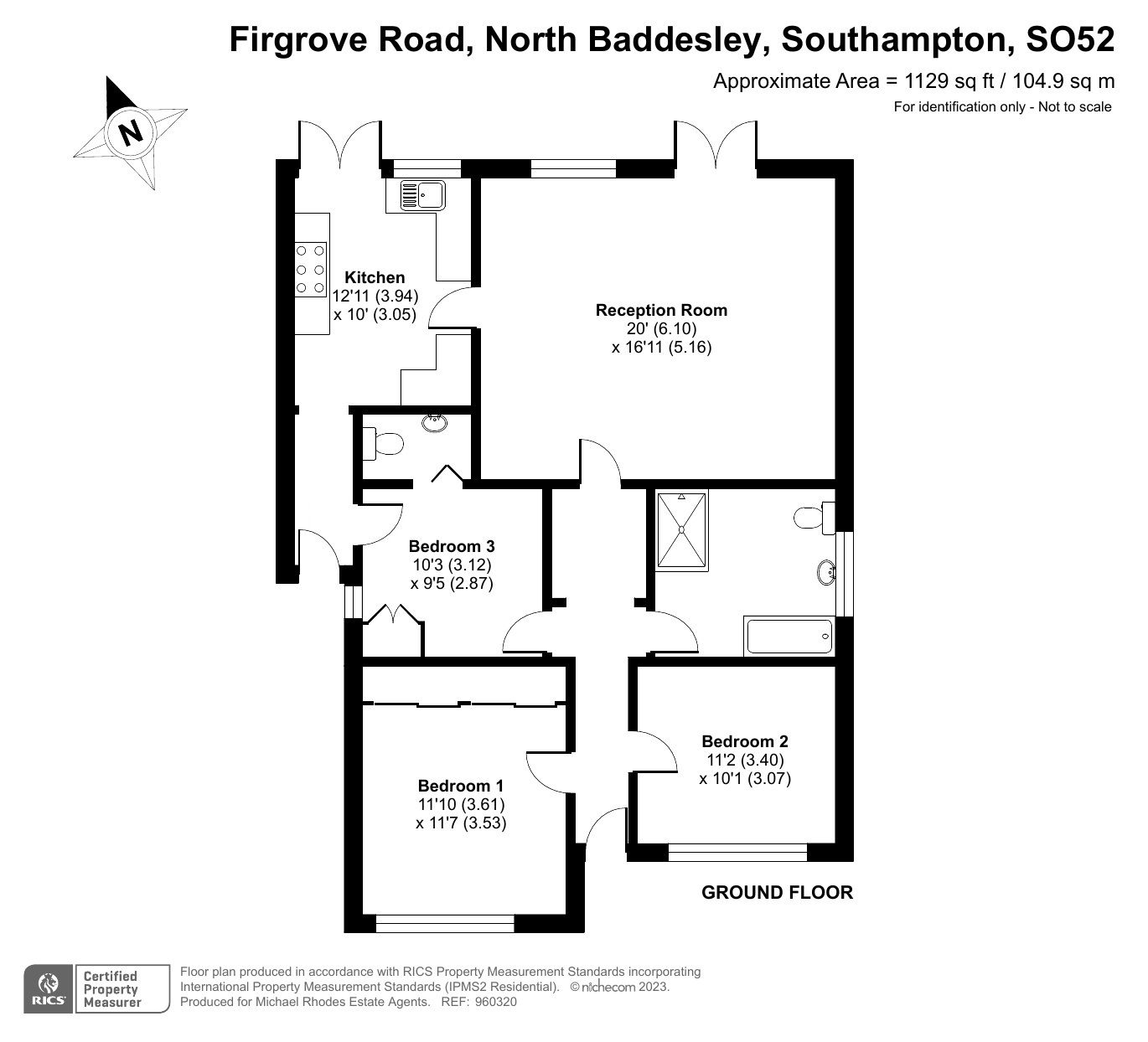 3 bed detached bungalow for sale in Firgrove Road, North Baddesley