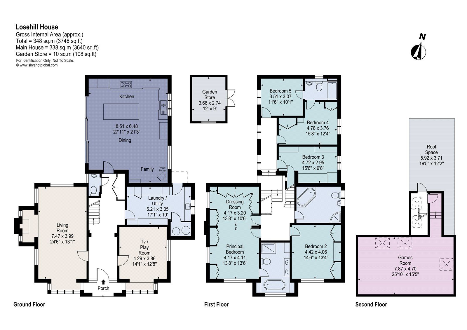 5 bed detached house for sale in Crondall Lane, Dippenhall, Farnham