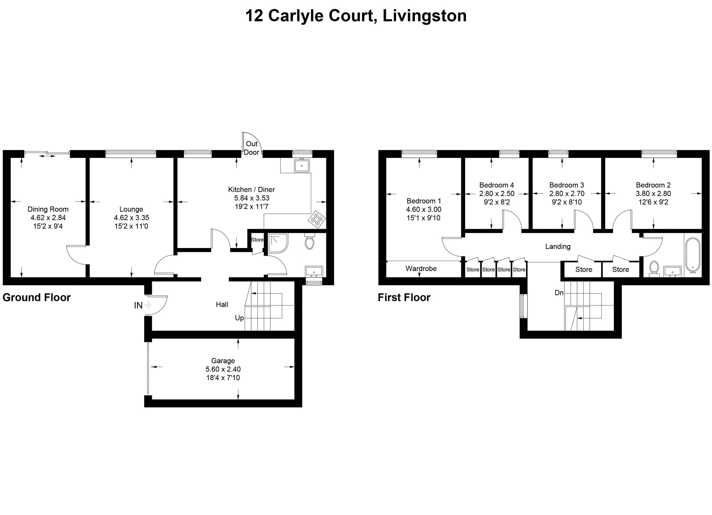 4 bed semidetached house for sale in Carlyle Court, Mid Calder, Livingston EH54 Zoopla