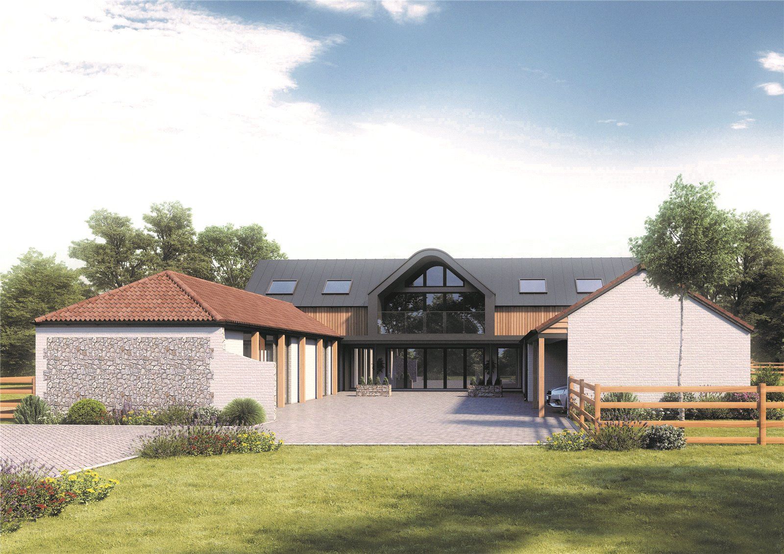 New home, 4 bed barn conversion for sale in Steading Mews, Plot 2, Hale