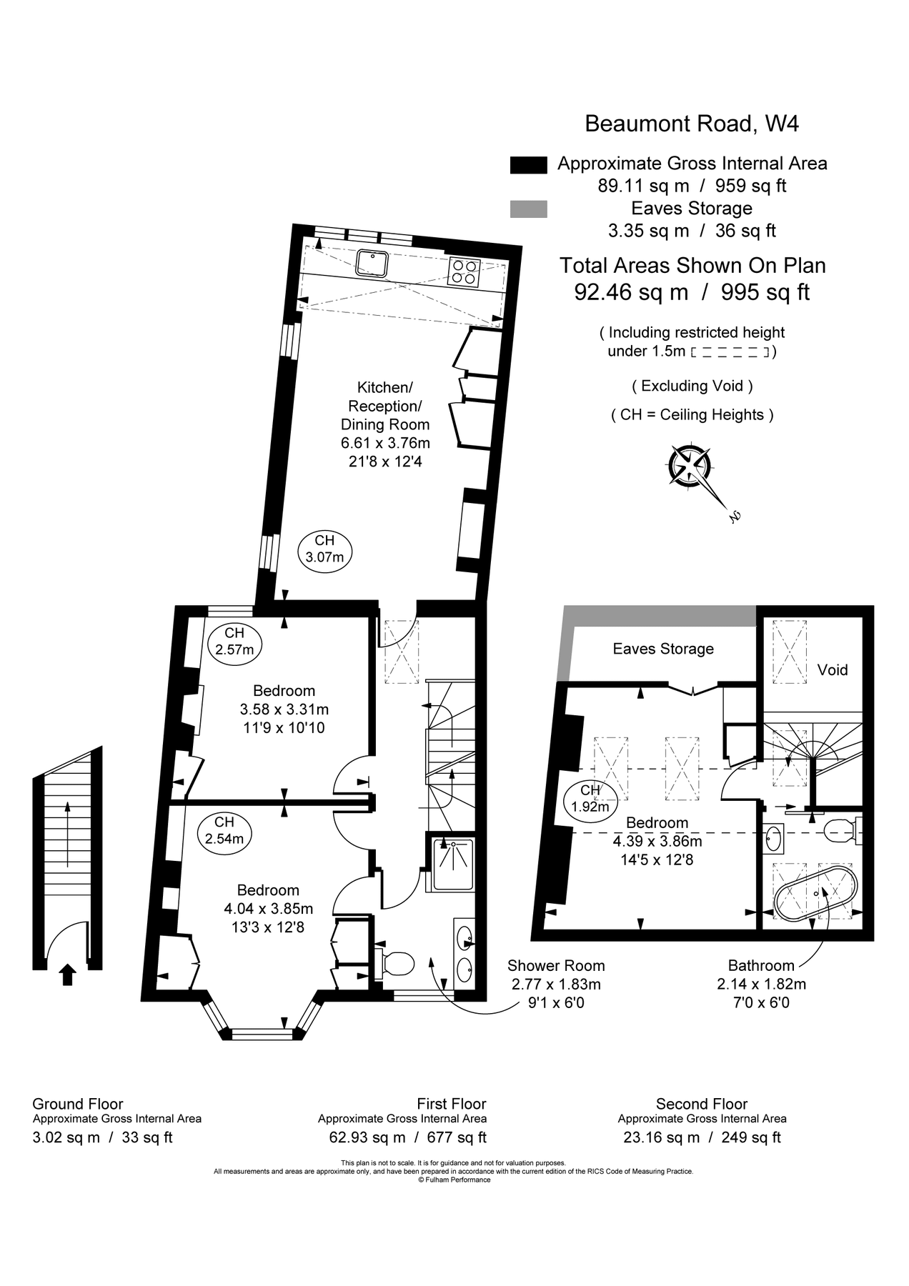 3 bed flat for sale in Beaumont Road, Chiswick, London W4 Zoopla
