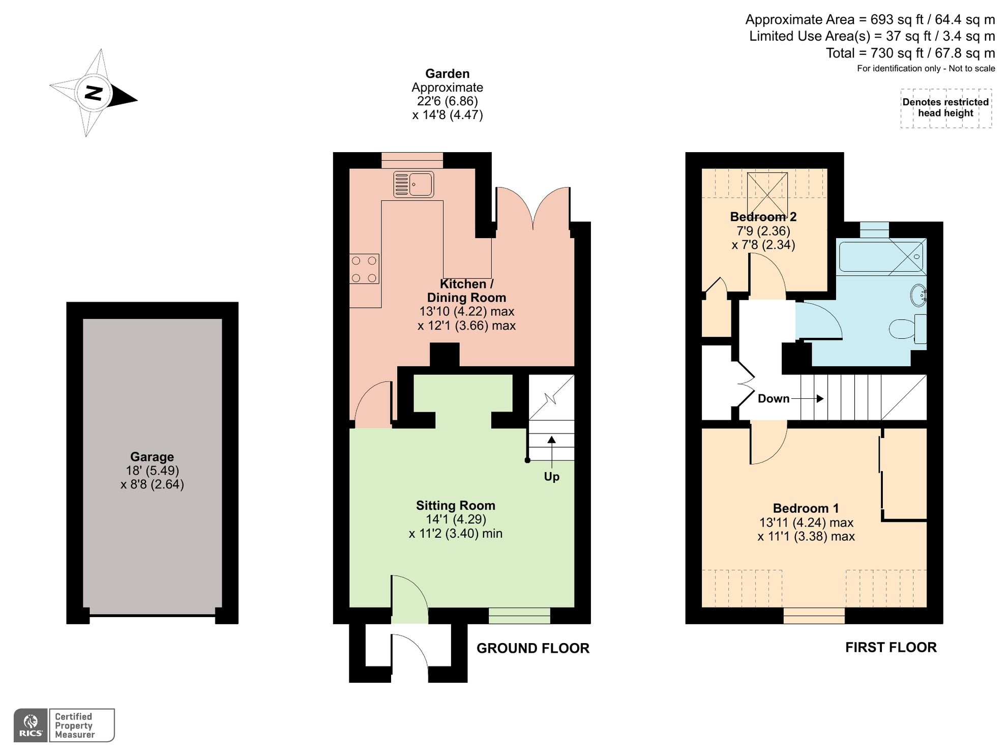 2 bed terraced house for sale in Idbury Close, Witney, Oxfordshire OX28