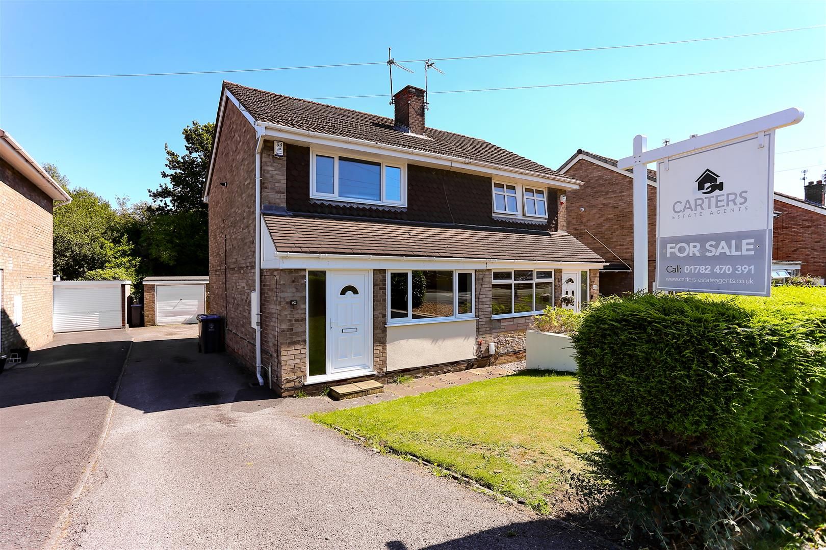 2 bed semidetached house for sale in Lyneside Road, Knypersley, Stoke