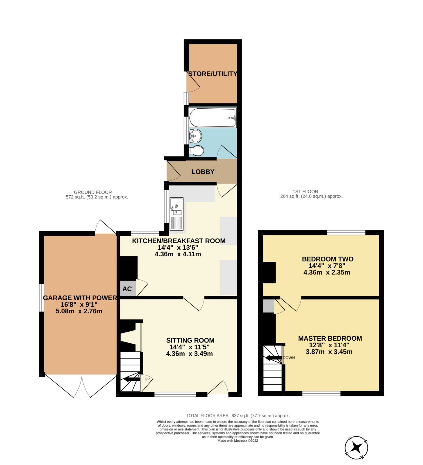 2 bed semidetached house for sale in Beccles Road, Toft Monks, Beccles