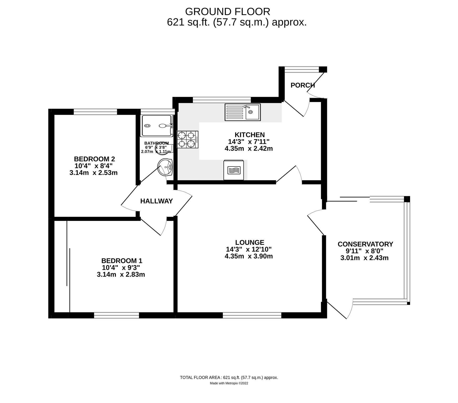 2 bed semidetached bungalow for sale in Croft Chase, Exeter, Devon EX4