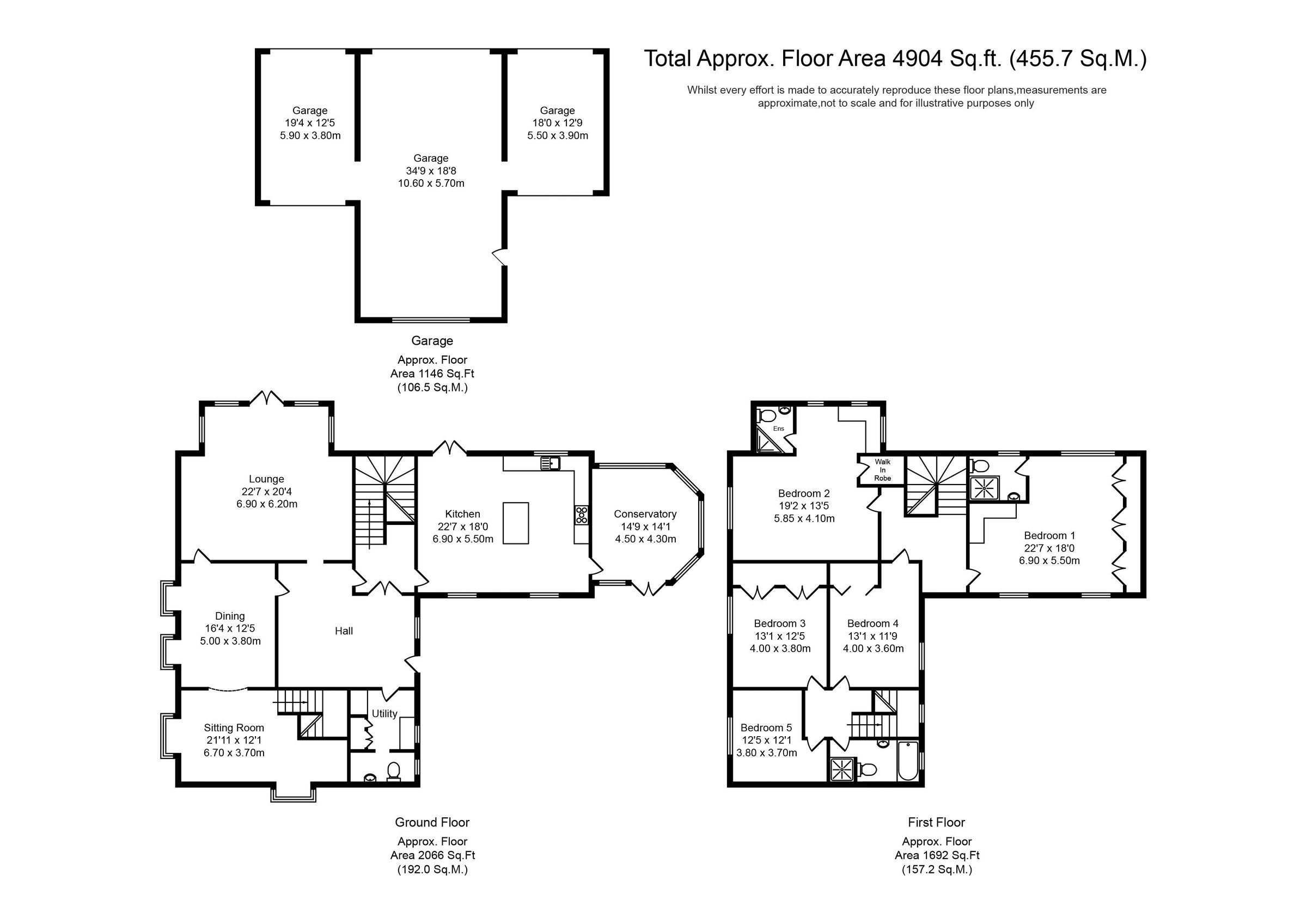 5 bed detached house for sale in Preston Road, Charnock Richard