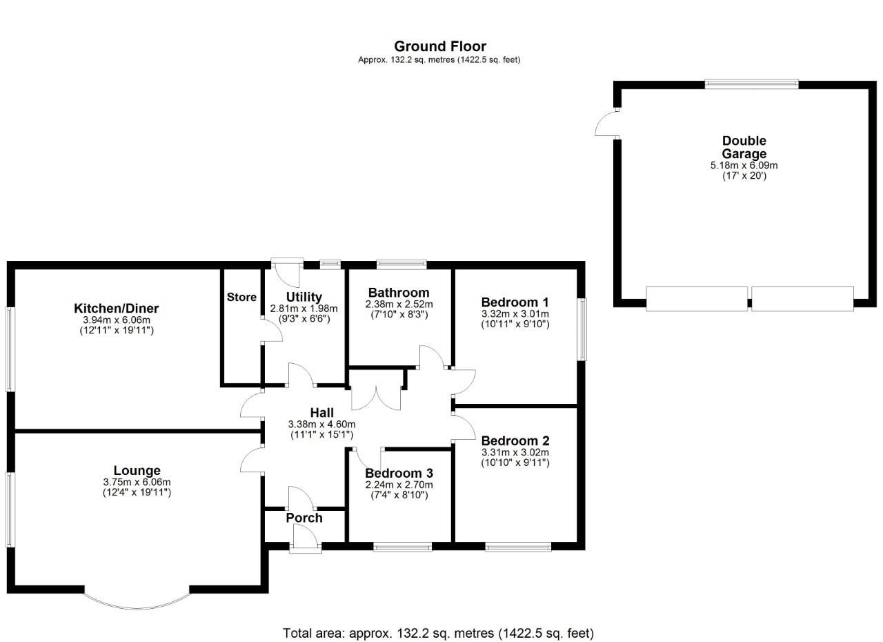 3 bed detached bungalow for sale in Ellison Avenue, Bottesford, Scunthorpe DN16 Zoopla