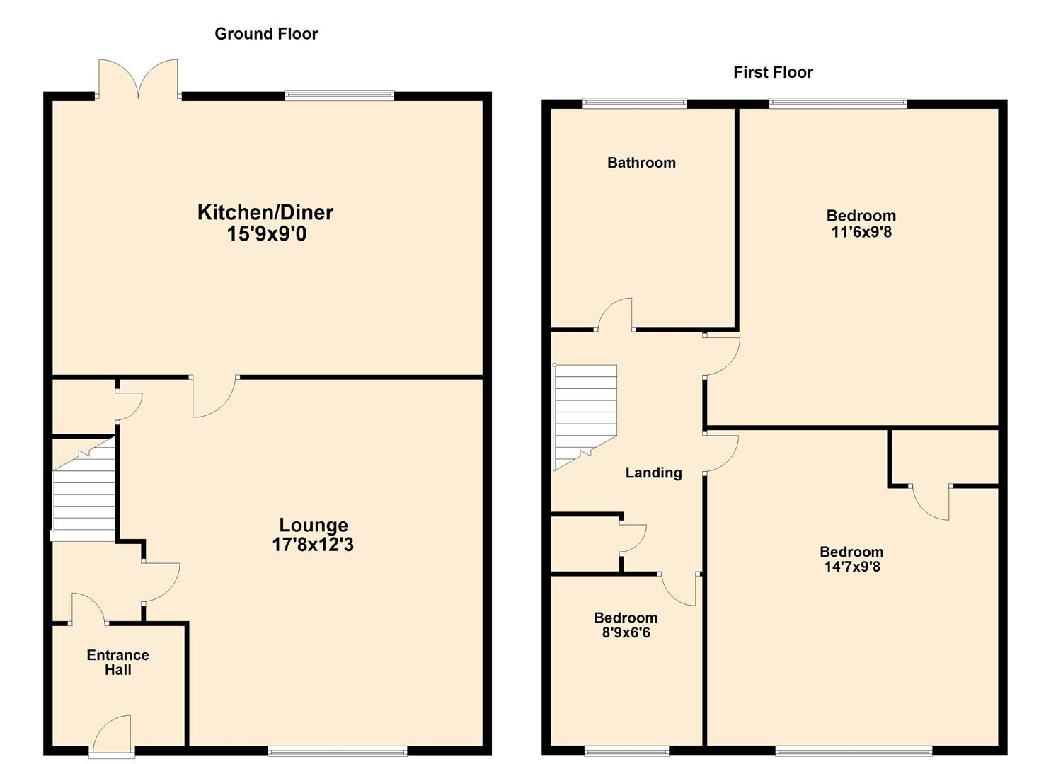 3 bed terraced house for sale in Beechcroft Avenue, Linford, Stanford