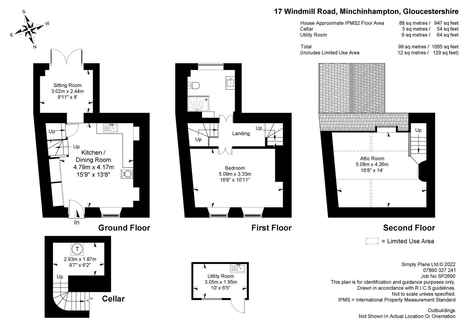 2 bed property for sale in Windmill Road, Minchinhampton, Stroud GL6