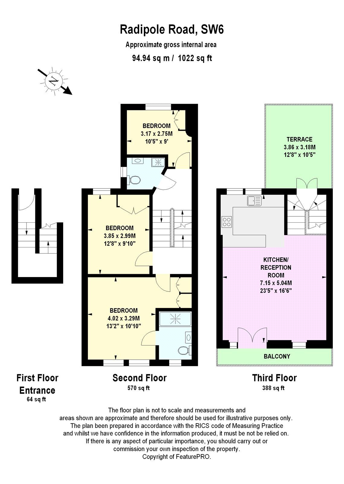 3 bed flat to rent in Radipole Road, Parsons Green, London SW6 Zoopla