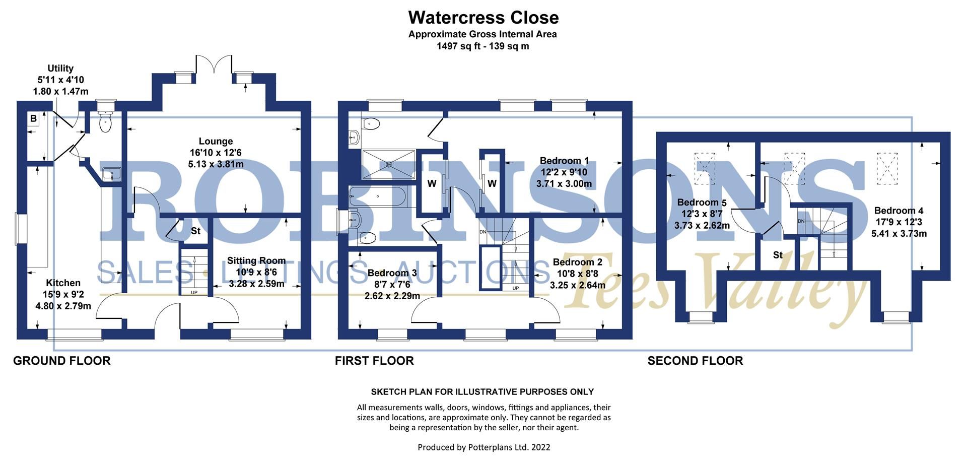 5 bed detached house for sale in Watercress Close, Cuthbert