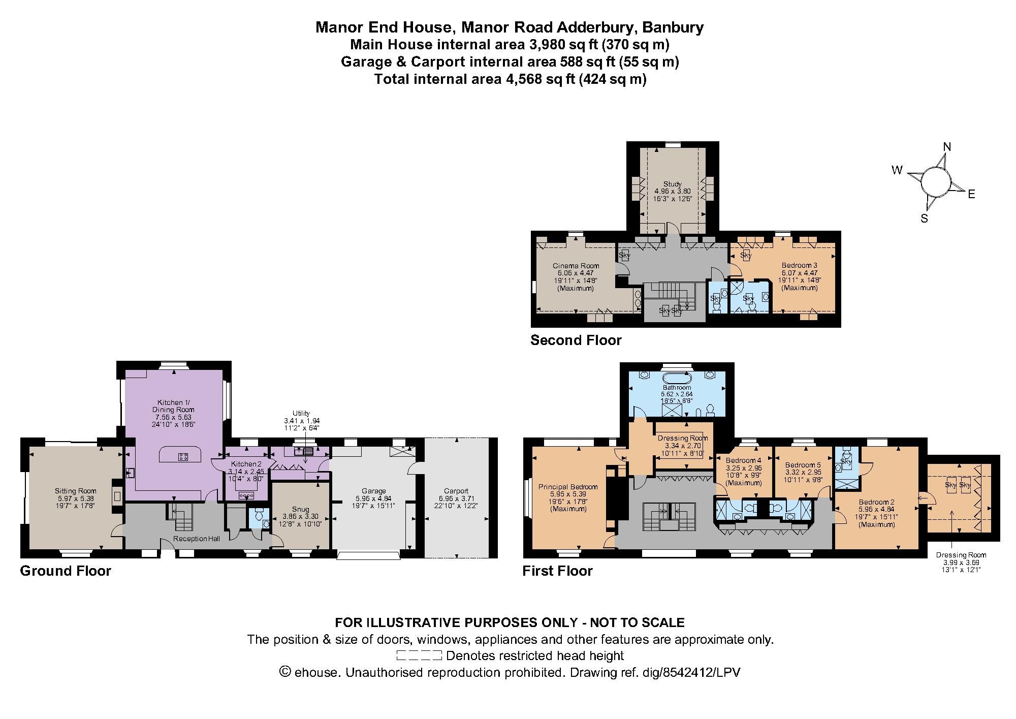 5 bed detached house for sale in Manor Road, West Adderbury, Banbury