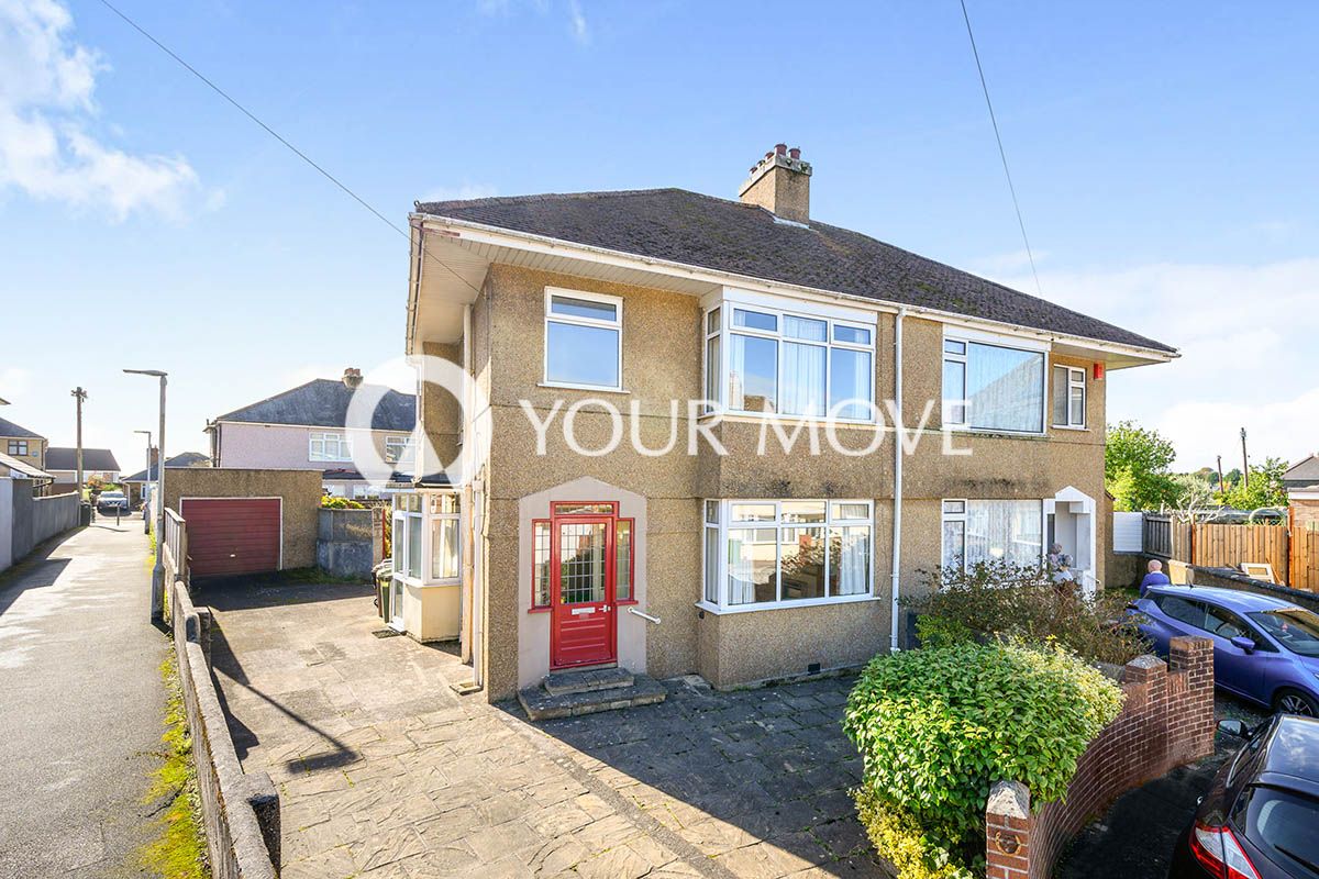 3 bed semidetached house for sale in Jean Crescent, Plymouth, Devon