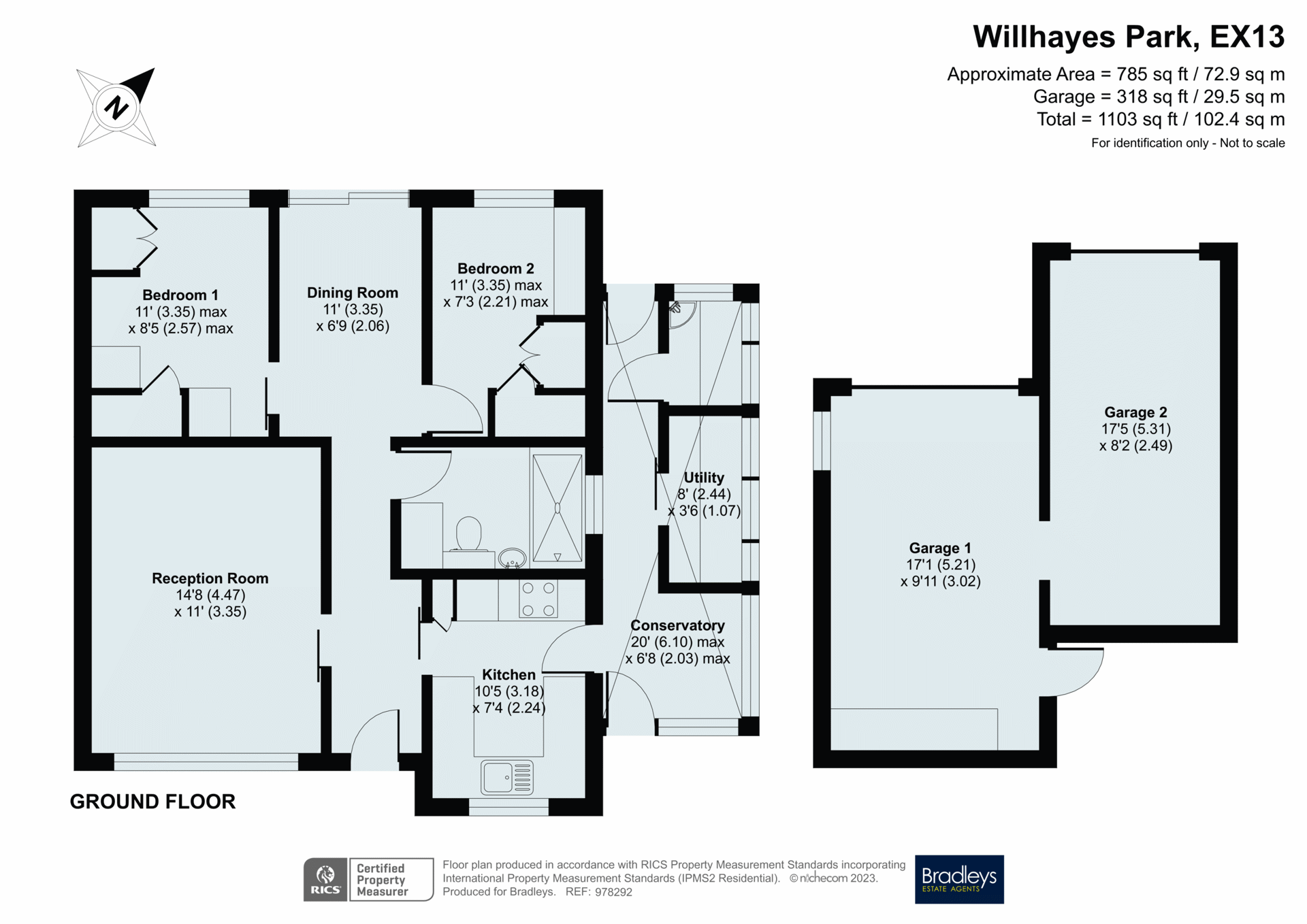 2 bed semidetached bungalow for sale in Willhayes Park, Axminster