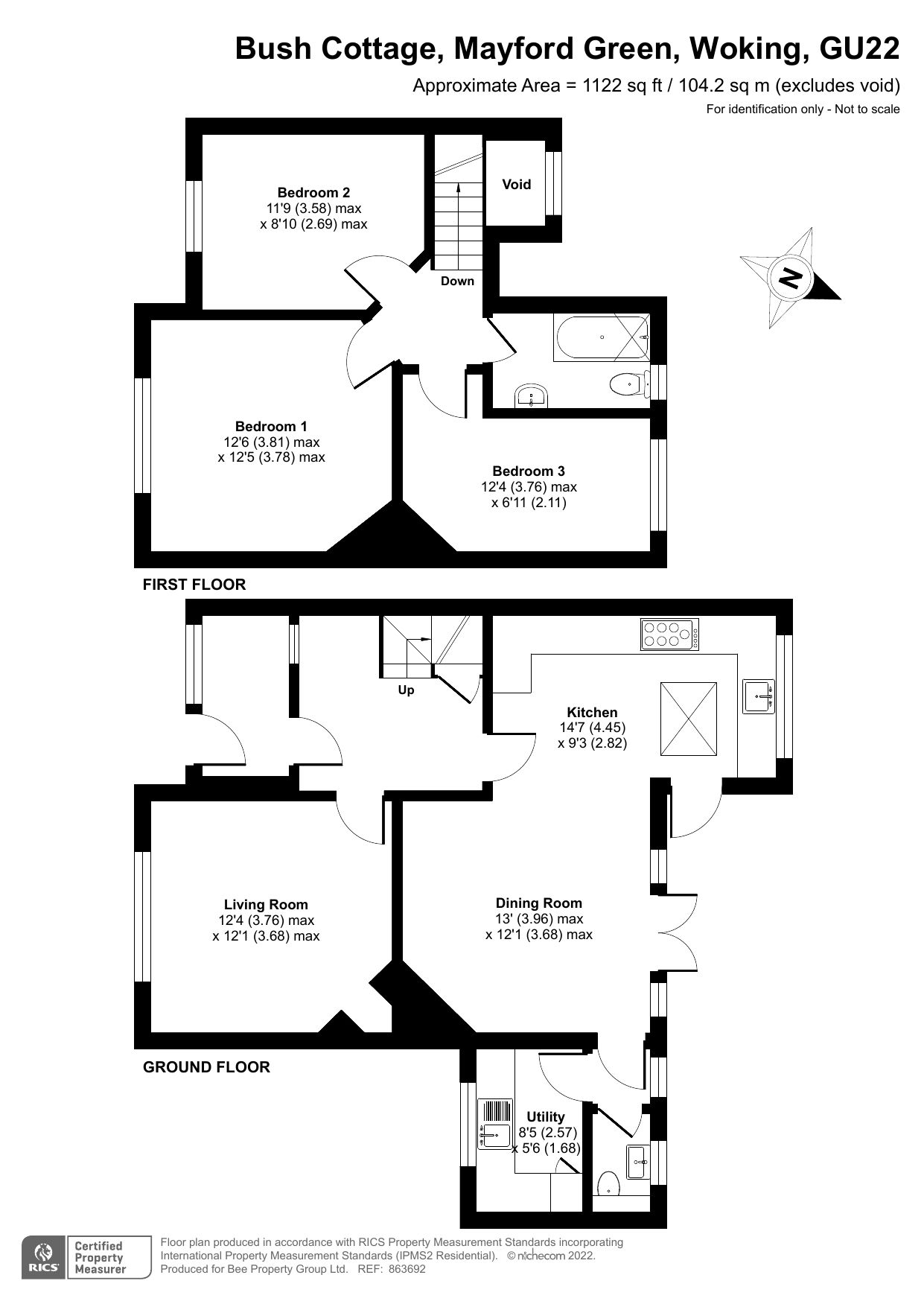 3 bed semidetached house for sale in Mayford Green, Woking, Surrey