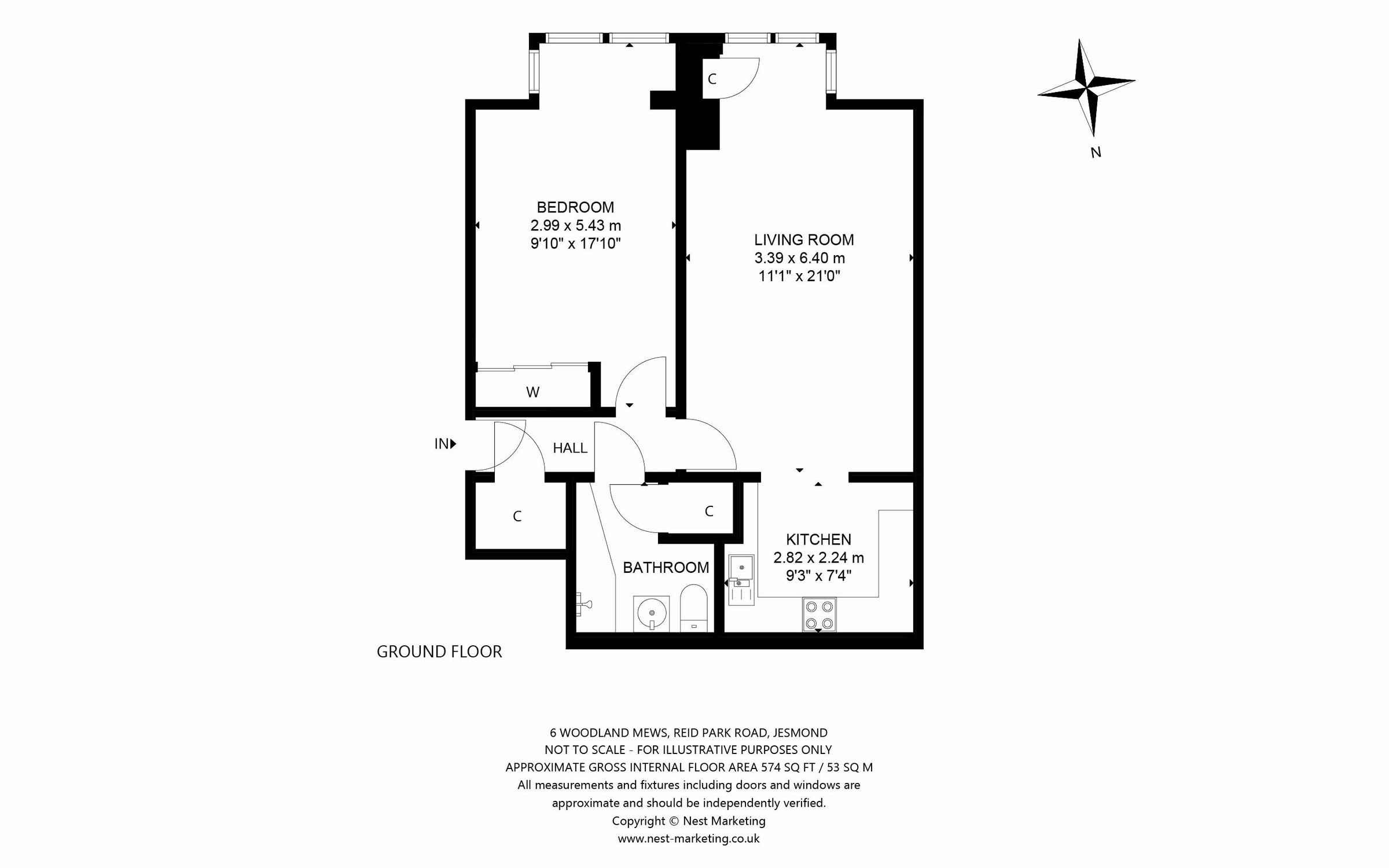 1 bed flat for sale in Reid Park Road, Jesmond, Newcastle Upon Tyne