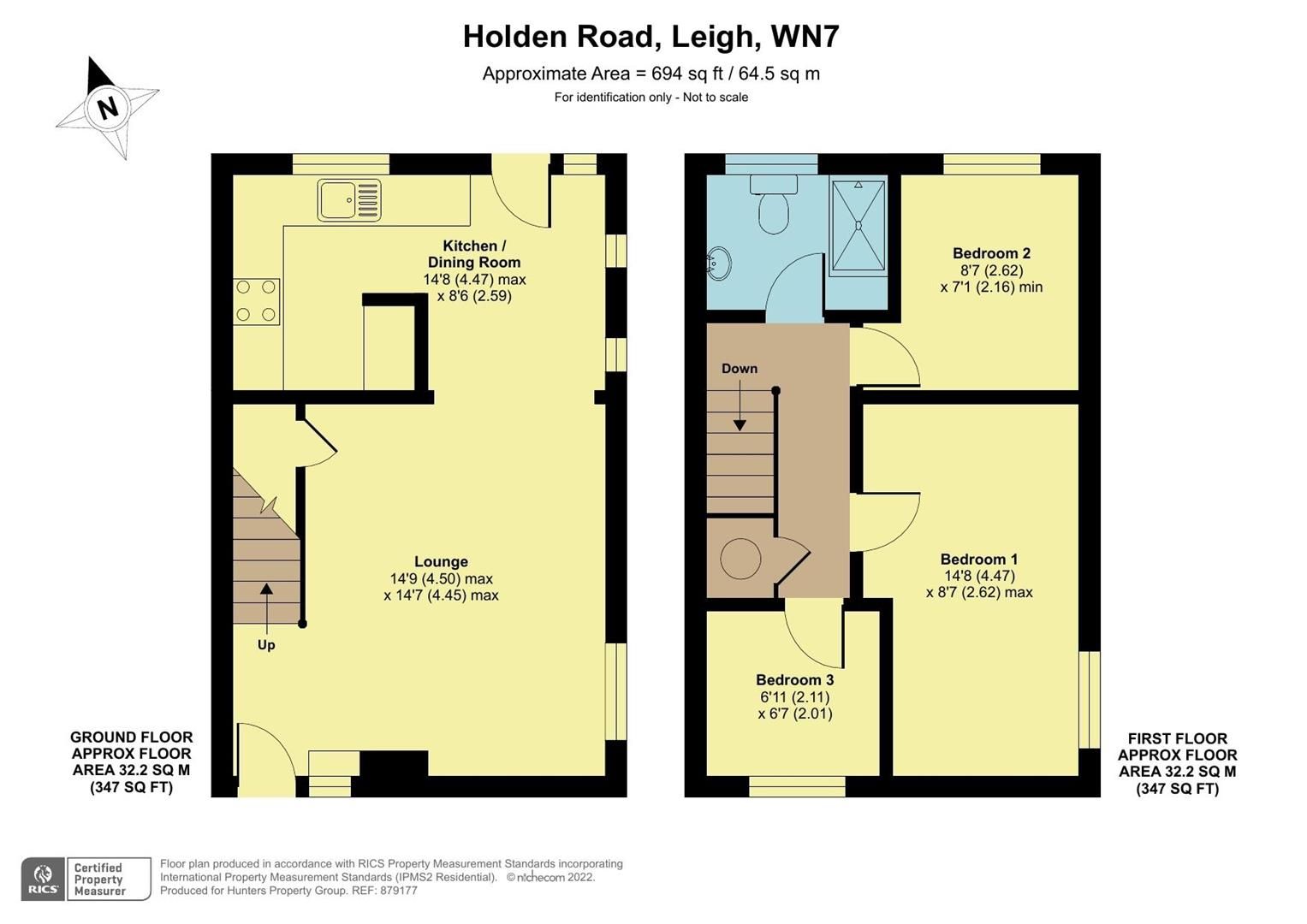3 bed semidetached house for sale in Holden Road, Leigh WN7 Zoopla