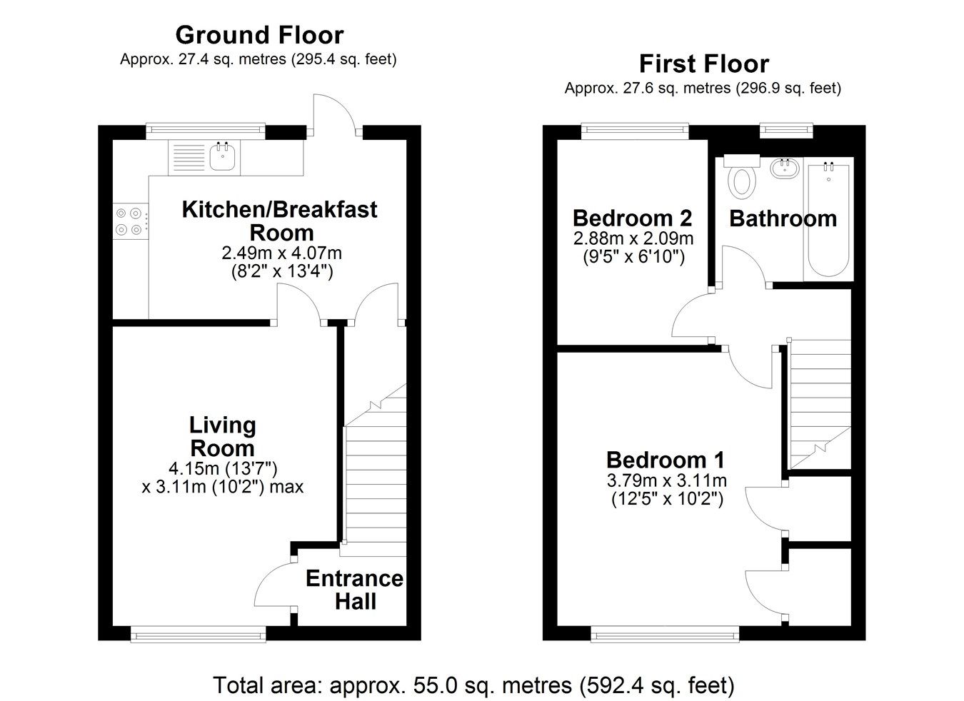 2 bed semidetached house for sale in Marjoram Close, Haydon Wick
