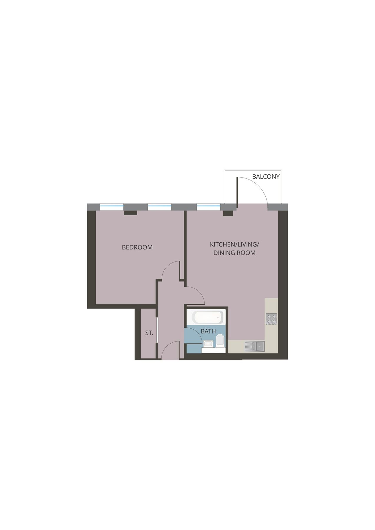 New home, 1 bed flat for sale in Beacon House, Rainsford Road