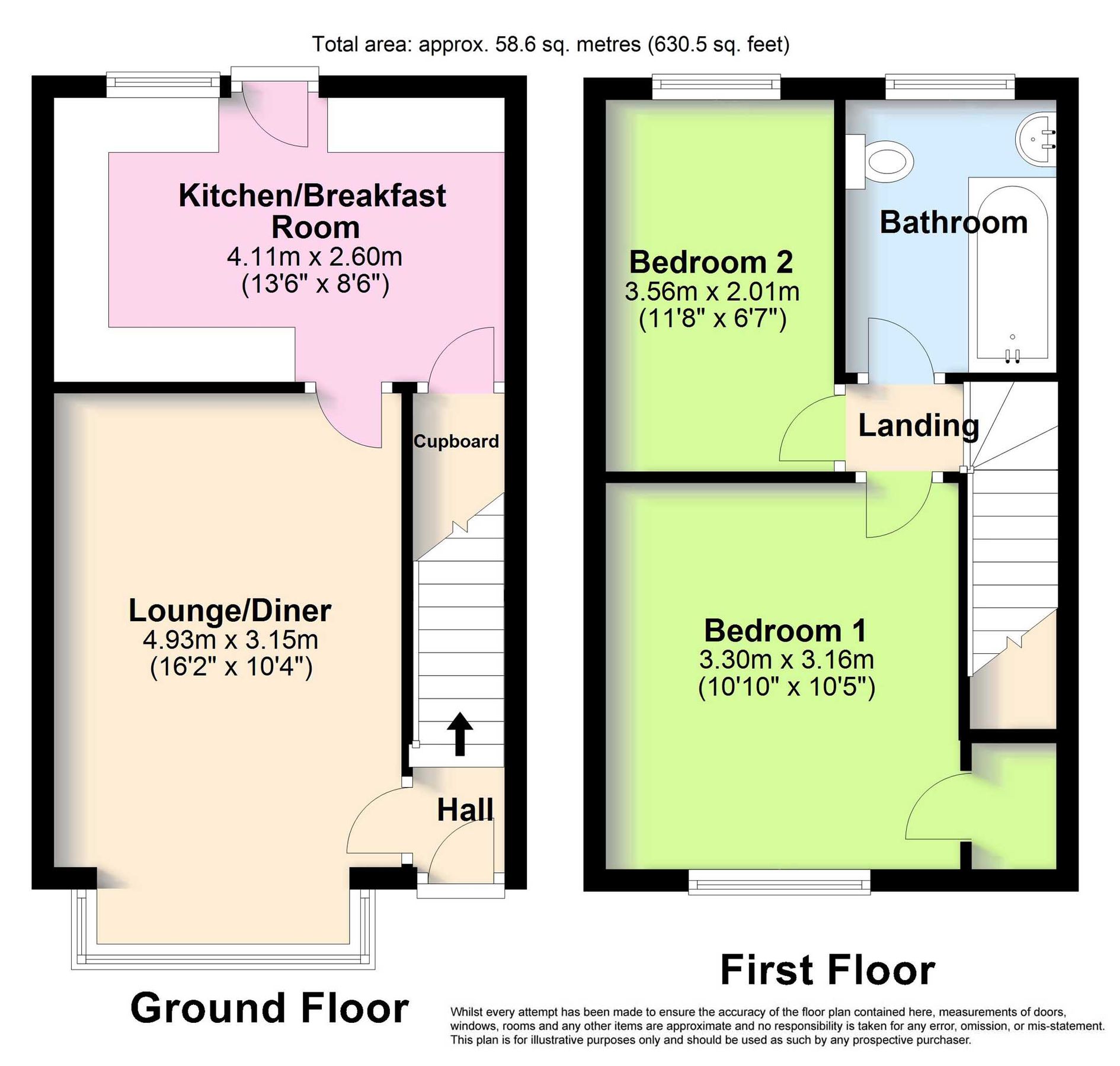 2 bed terraced house for sale in St Anselms Road, Worthing, West Sussex