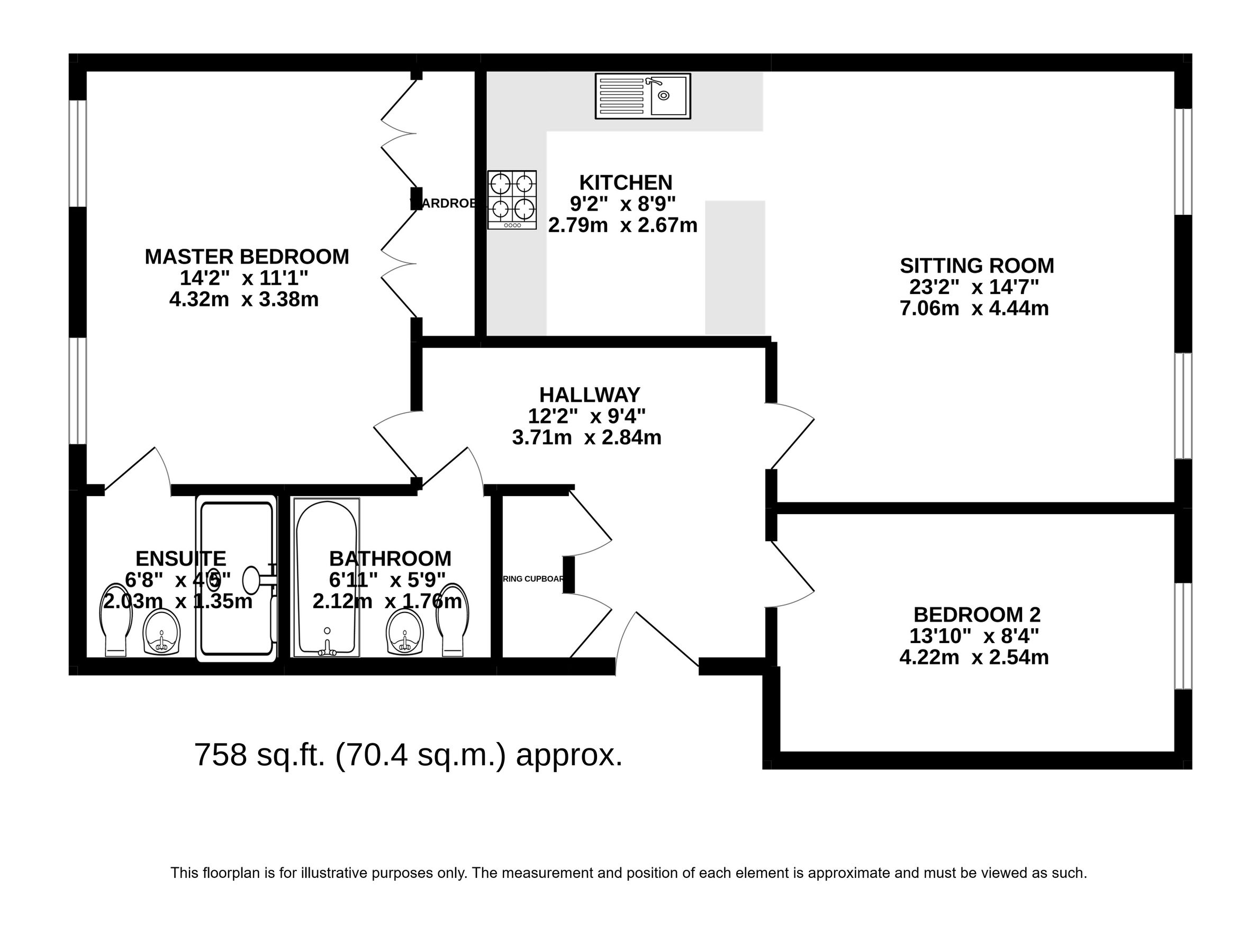 2 bed flat for sale in Stathams Court, Hemel Hempstead Road, Redbourn