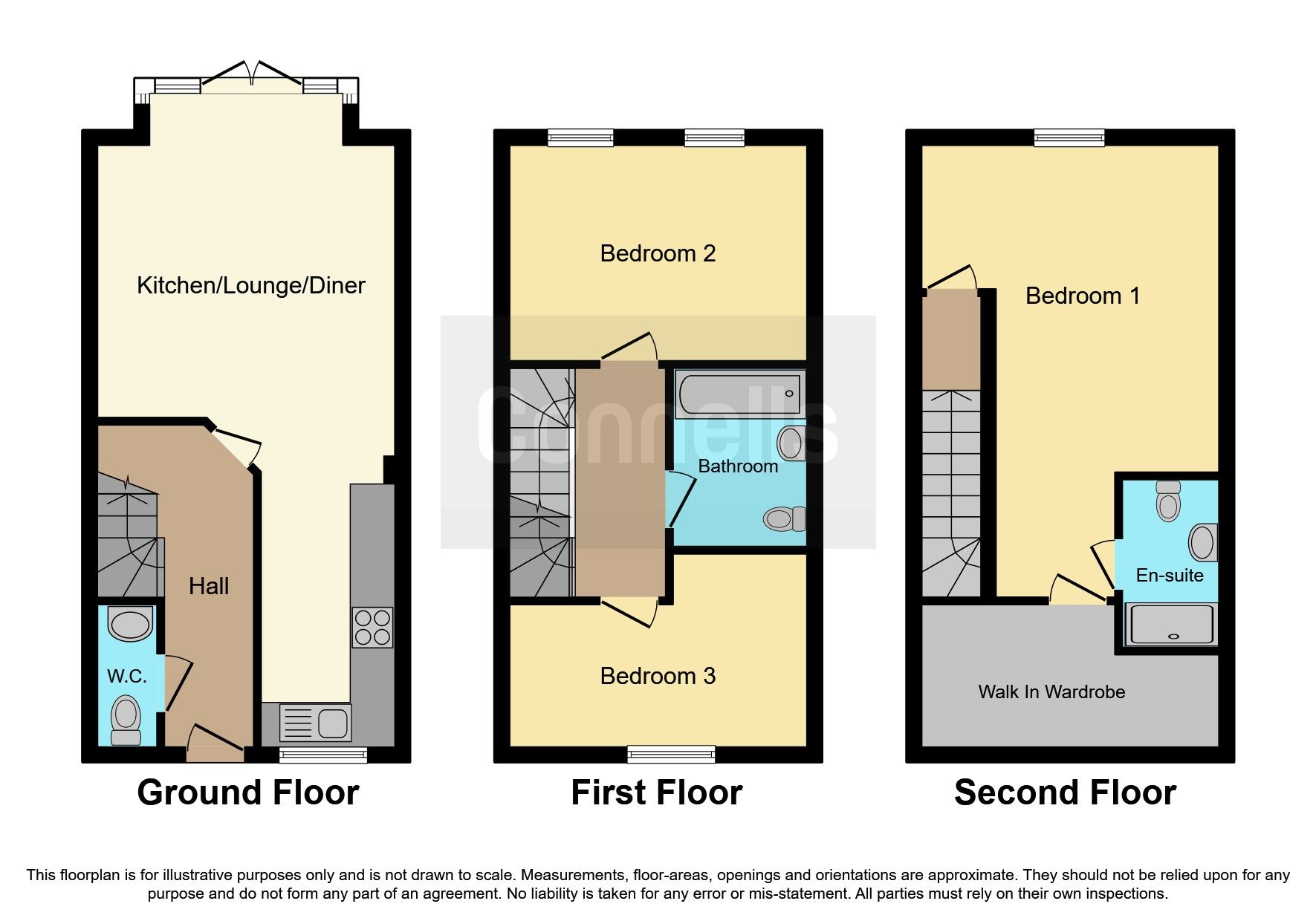 3 bed town house for sale in Oakhurst Court, Shenstone, Lichfield WS14