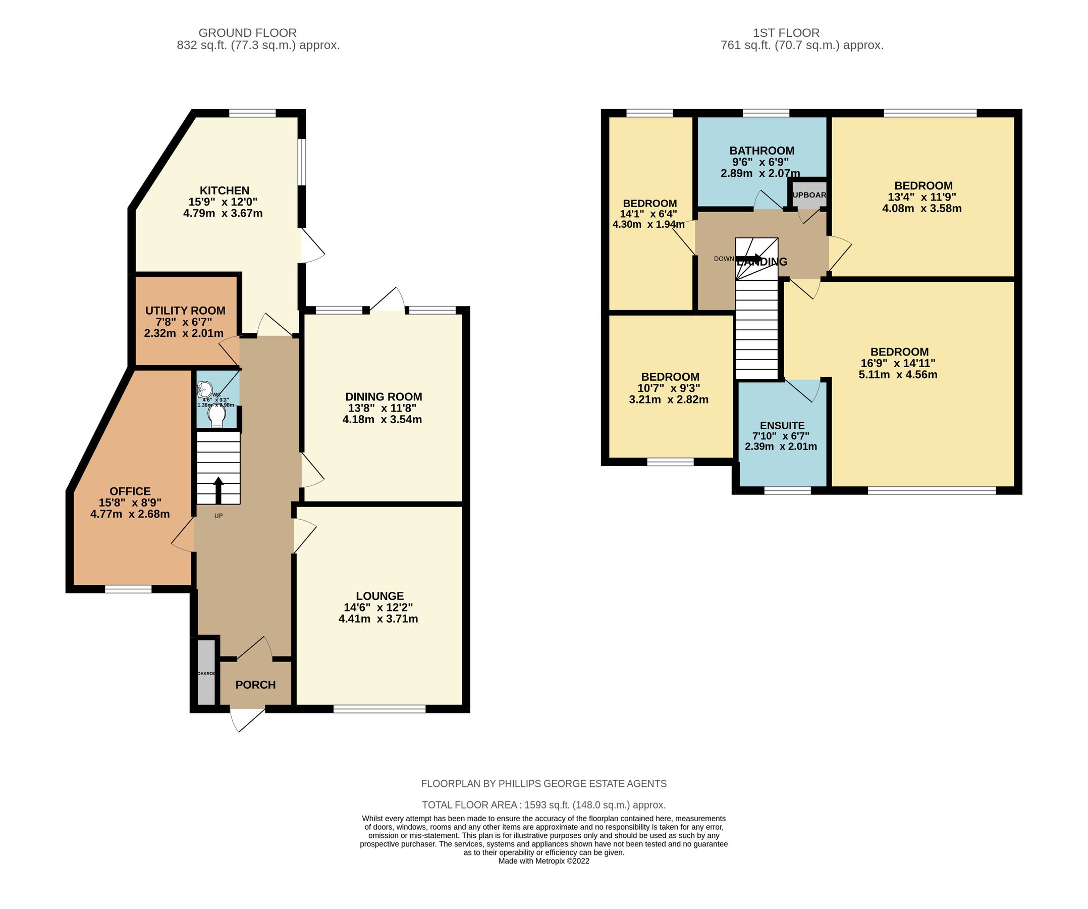 4 bed semidetached house for sale in Uplands Road, Oadby, Leicester