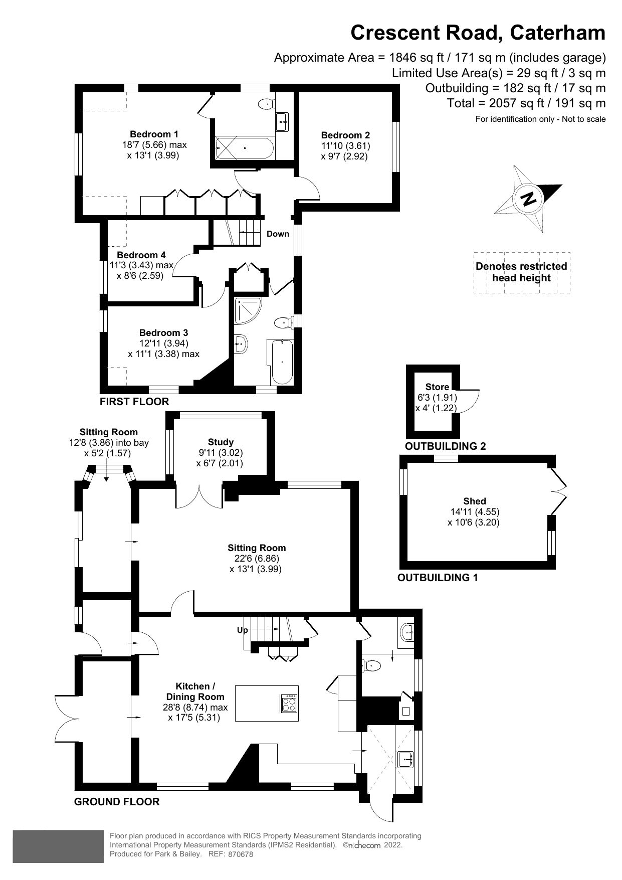 4 bed detached house for sale in Crescent Road, Caterham, Surrey CR3