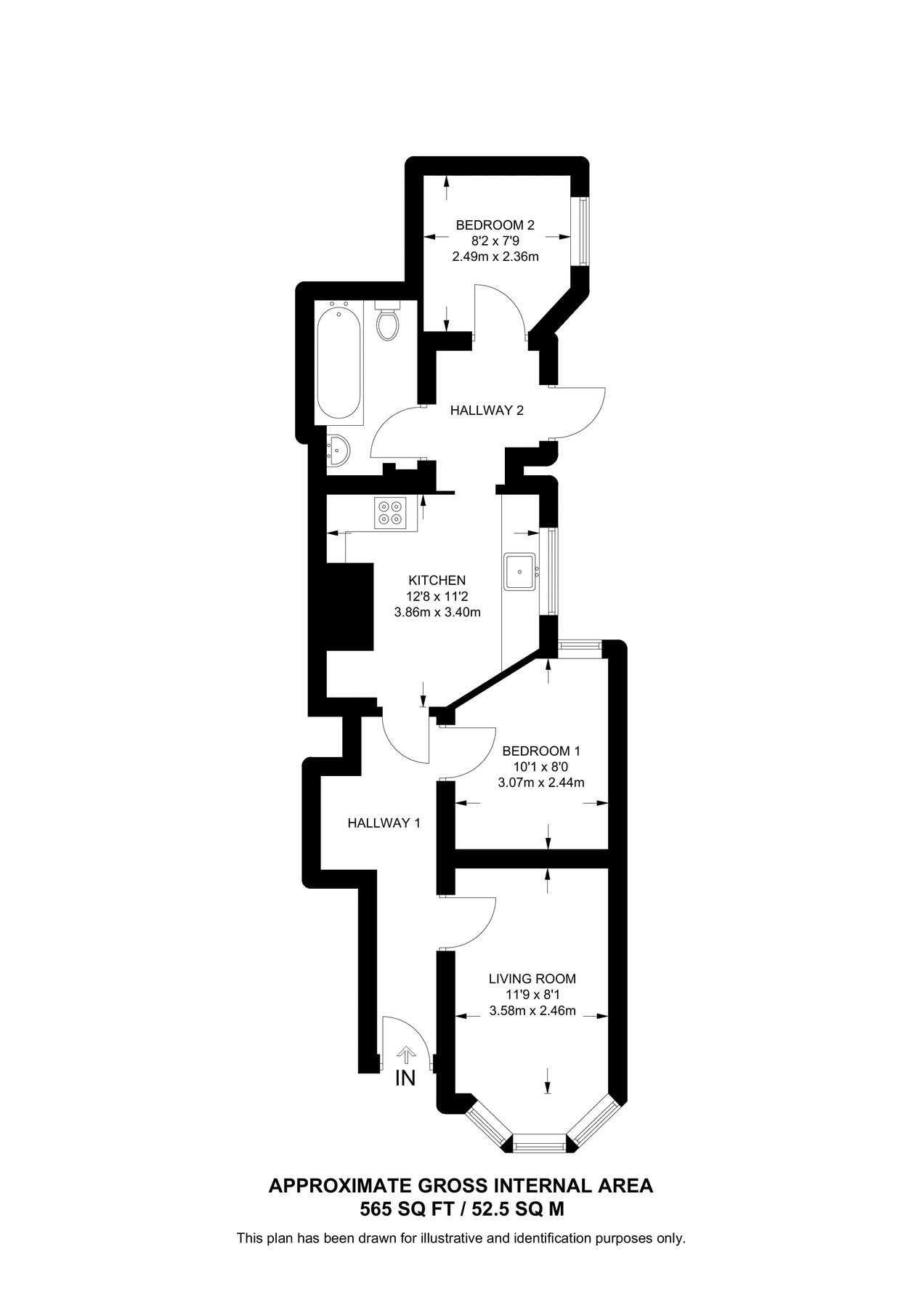 2 bed flat to rent in Lyndhurst Road, Palmers Green N22, Wood Green