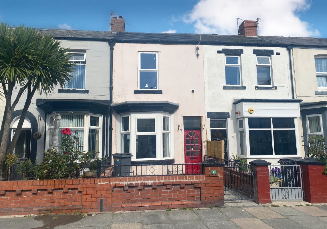 2 bed terraced house for sale in 75 High Street, Blackpool, Lancashire