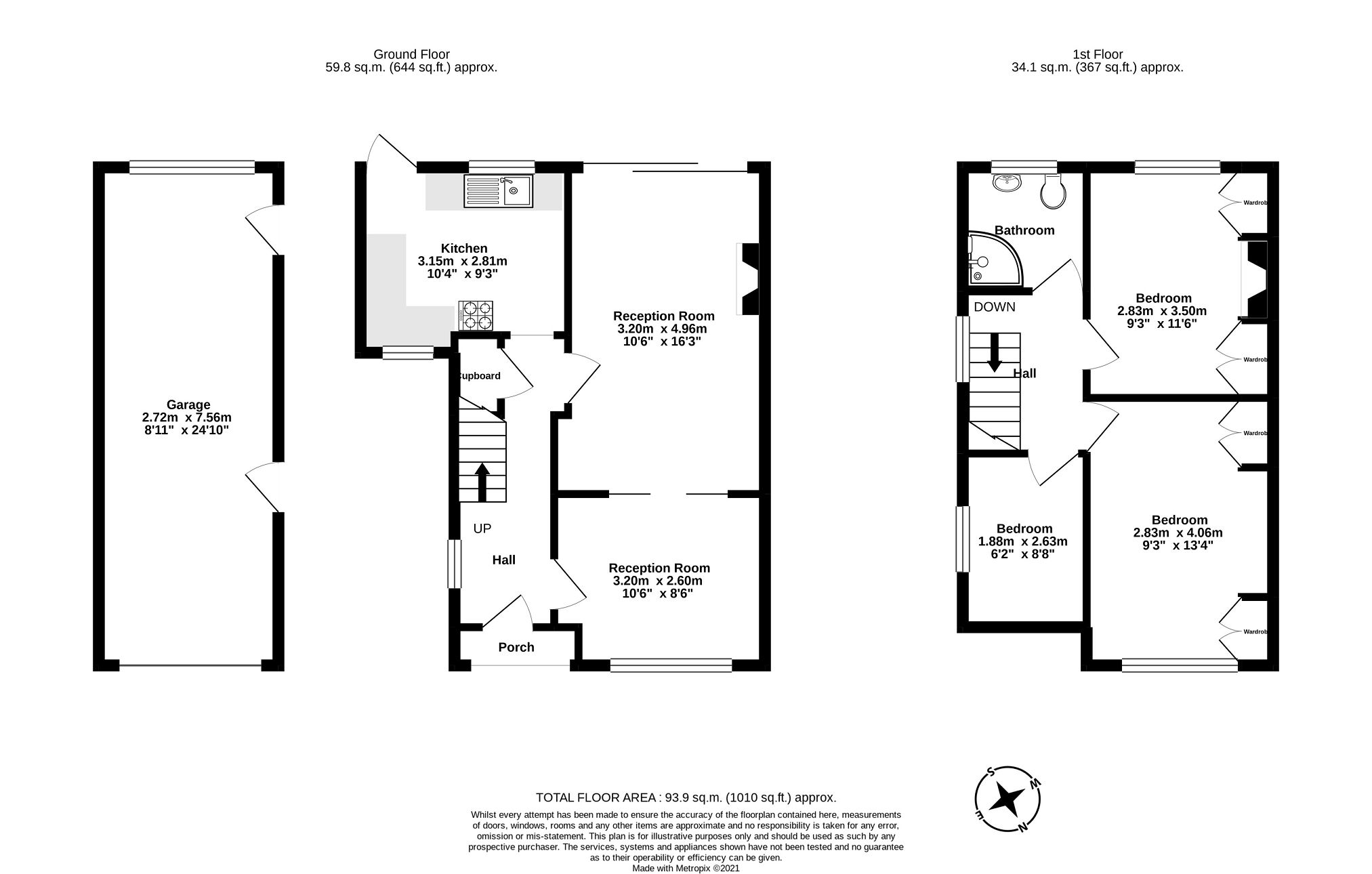 3 bed end terrace house to rent in Compton Crescent, Chessington
