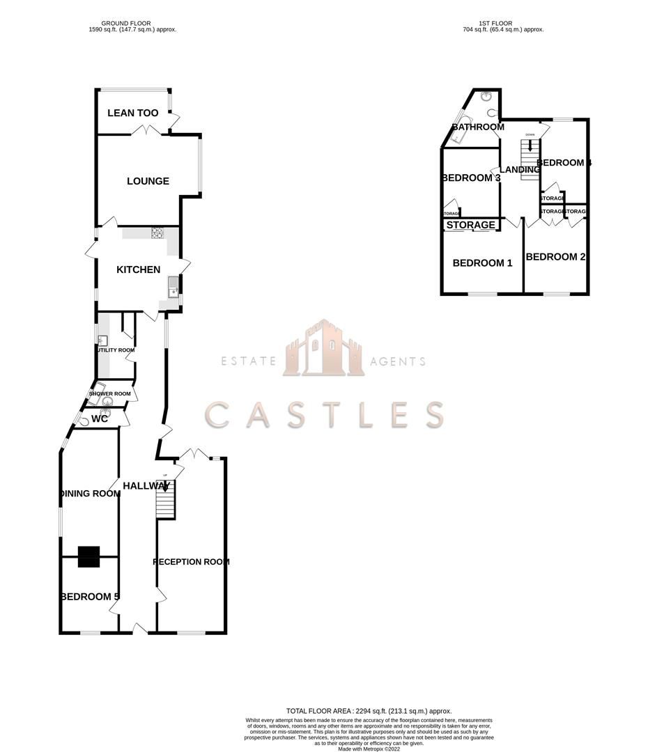 5 bed end terrace house for sale in Castle Street, Portchester, Fareham