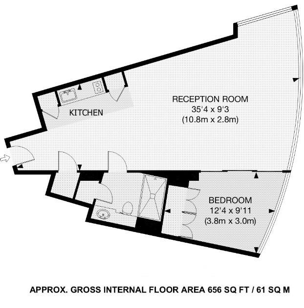 1 bed flat to rent in St. Wharf, London SW8 Zoopla